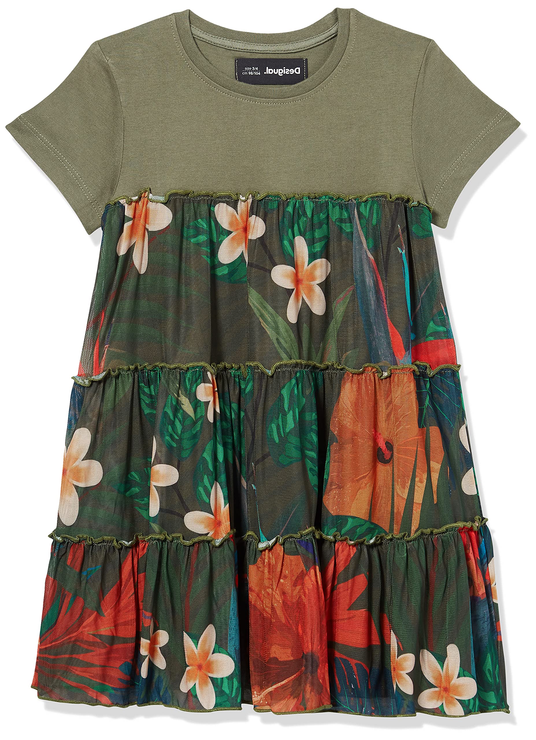 Desigual Vest_Zafiro Vestido Informal para Niñas