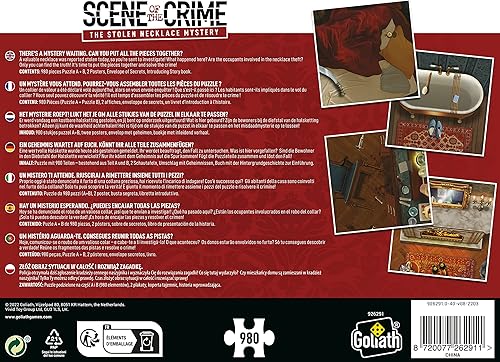 Miniatura 2 de Rompecabezas de la escena del crimen de Goliath, rompecabezas 2 en 1 con revelación oculta. Recomendado para edades de 12 años en adelante
