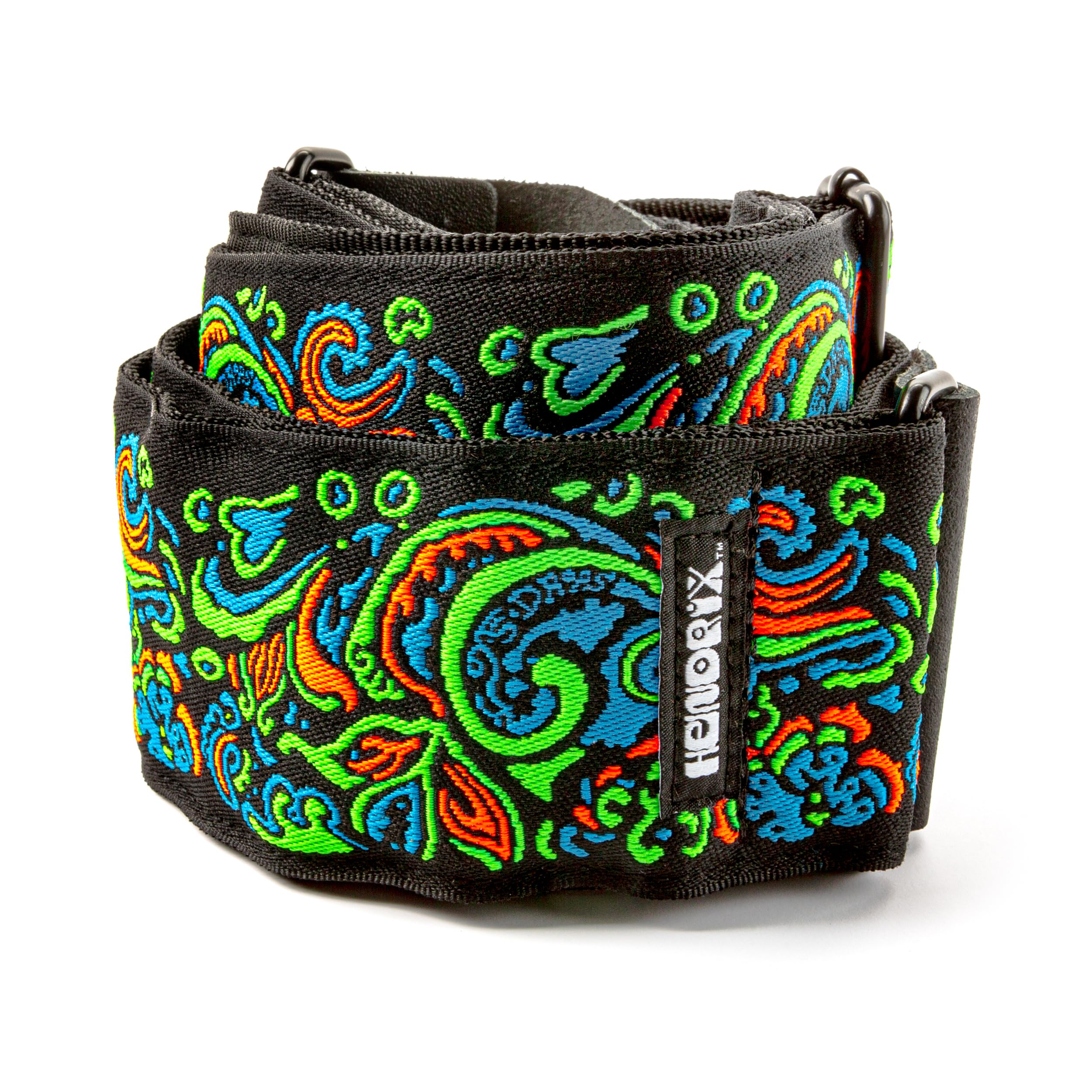 Dunlop Strap - Jimi Hendrix™ Blacklight Love Drops Blue Guitar Strap JH27