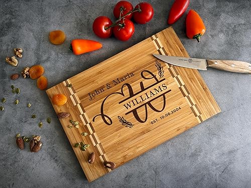 Miniatura 3 de Personalized Cutting Boards  Personalized Cutting Boards Wood Engraved  Lovely Birthday, Anniversary, Bridal Shower, Wedding Present  Custom