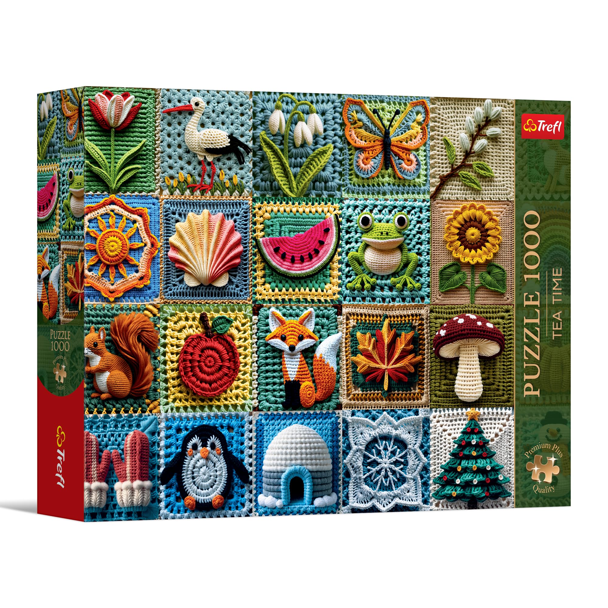 Trefl Premium Plus Quality Tea Time Puzzle - Four Seasons - 1000 Pieces - Nostalgic Painted Images Series for Adults and Children 14+