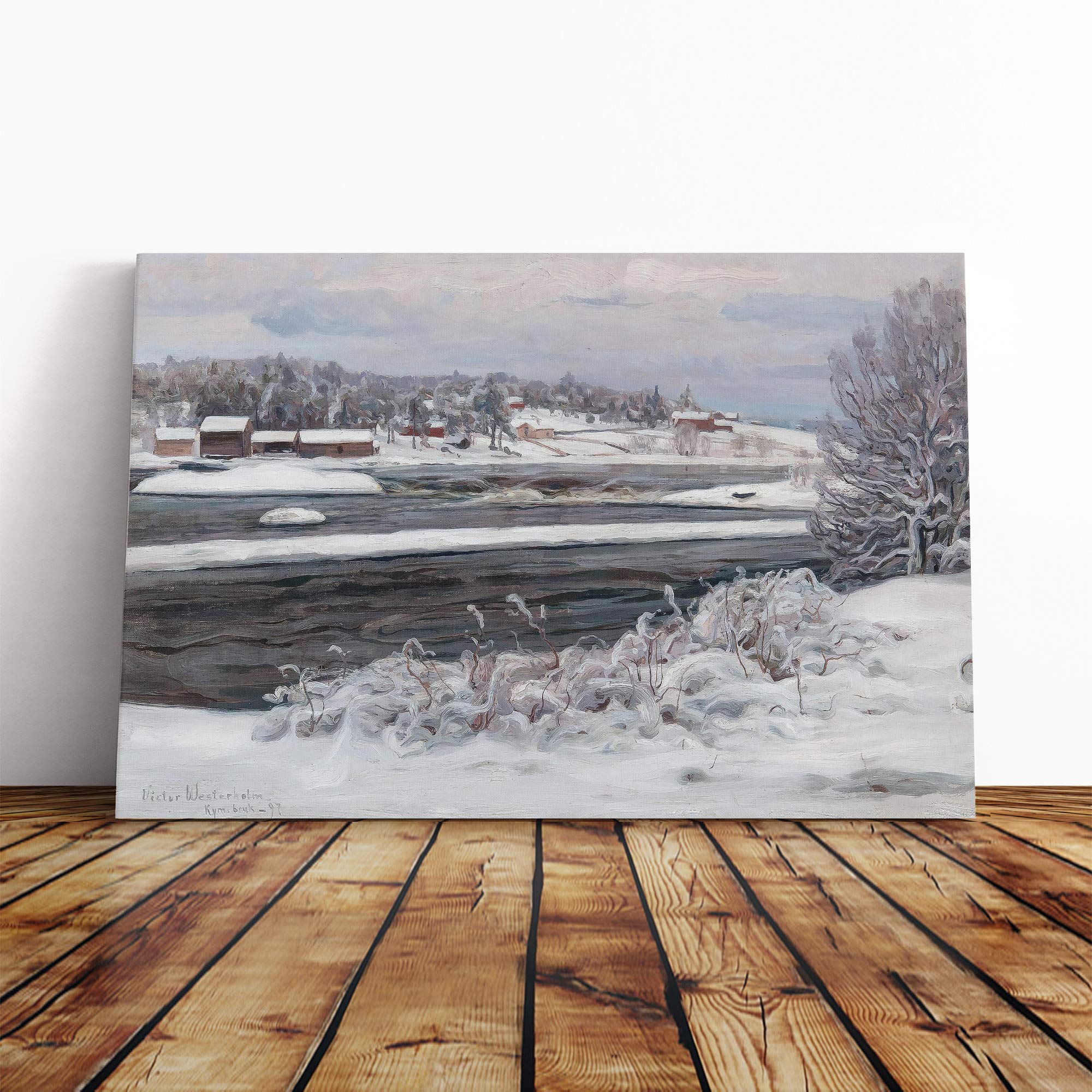 Victor Westerholm Bukowskis Canvas Print | Gallery Wrapped 30mm Frame Wall Art | 24x16 inches | Ready to Hang | Modern Picture | Living Room Bedroom Lounge Office
