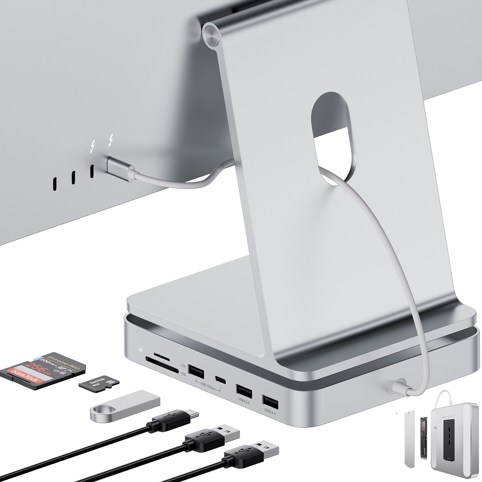 Amazon.com: USB C HUB for iMac 24 inch 2021/2023/2024, PULWTOP USB