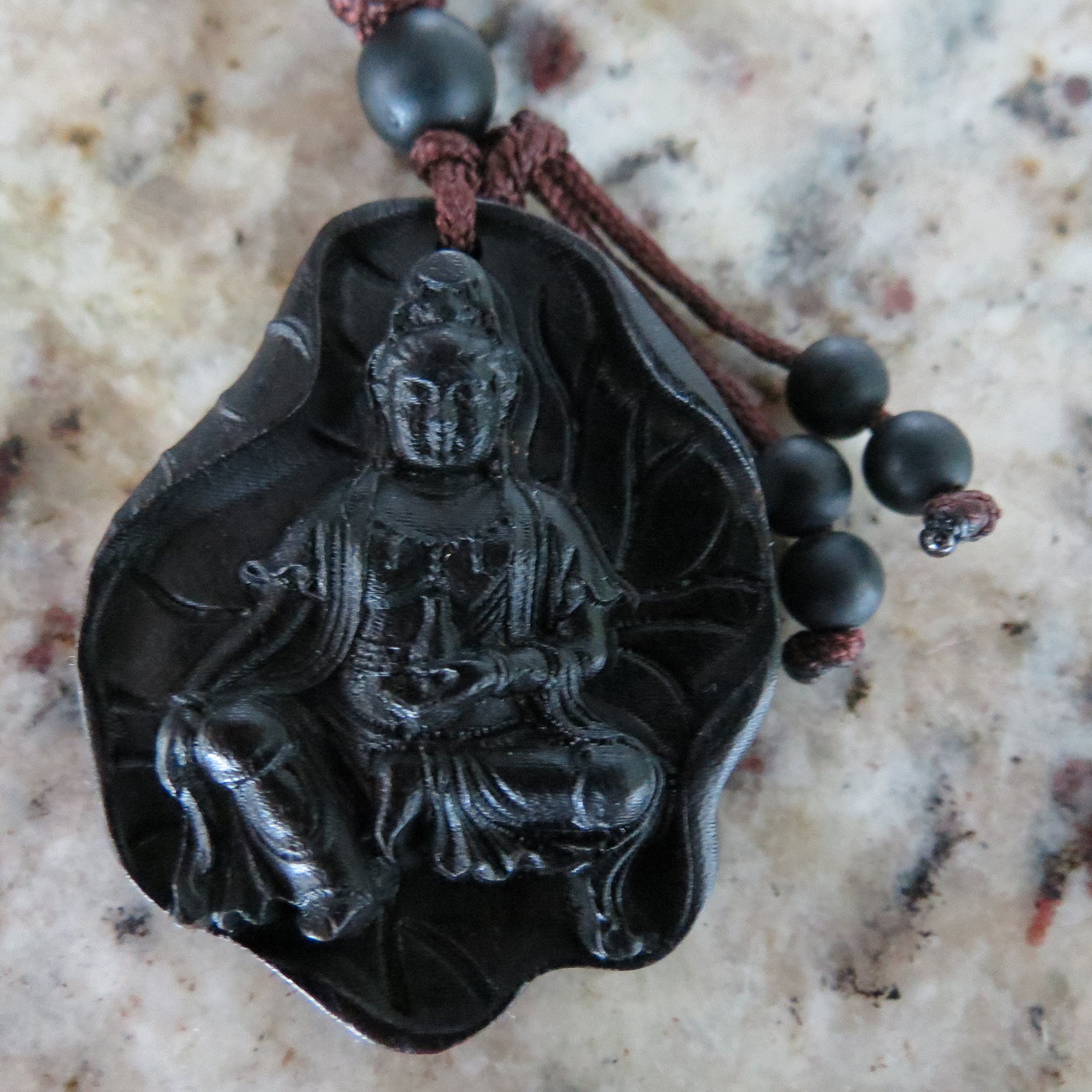 Hand-Carved Black Sandalwood Chinese Zodiac Rat Keychain - Amulet & Pendant