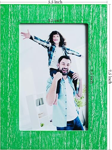 Miniatura 10 de eletecpro Juego de 4 marcos de fotos de 5 x 7 pulgadas, diseños de madera, decoración de pared, marcos de mesa y pared, marcos verticales y