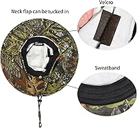 Vista 3 de Catalonia Sombrero de sol para hombre, sombrero de ala ancha para exteriores con solapa para el cuello, para pesca, senderismo, safari, jardinería