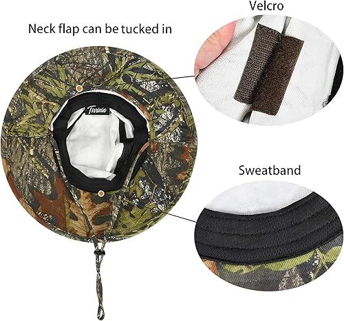 Miniatura 3 de Catalonia Sombrero de sol para hombre, sombrero de ala ancha para exteriores con solapa para el cuello, para pesca, senderismo, safari, jardinería