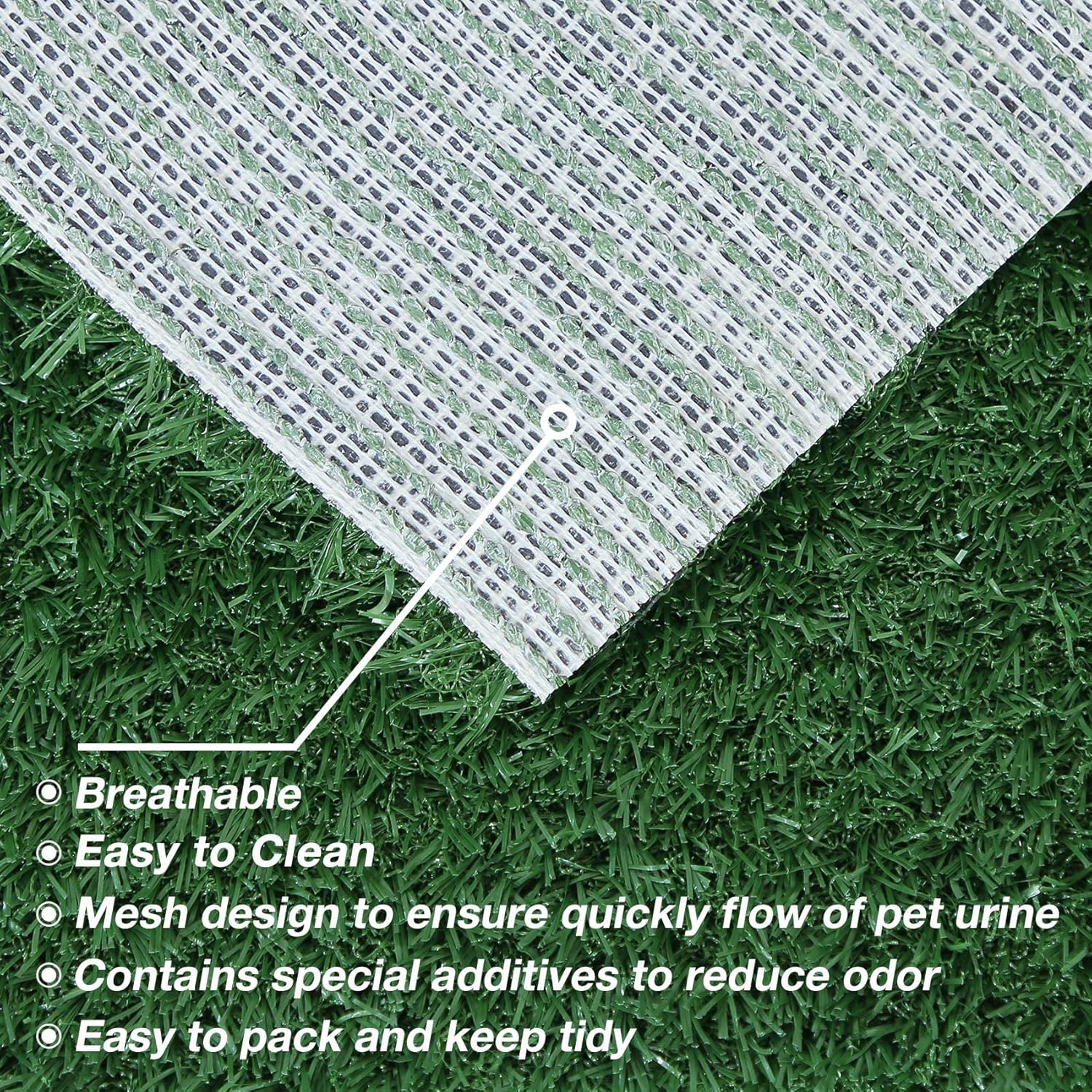Alèses pour Chiens d'Éducation en Artificielle à Chiots | Tapis d'Éducation pour Petits Chiens pour Propriétaires d'Animaux et Amoureux des Bêtes Maison Bureau Appartement Cage
