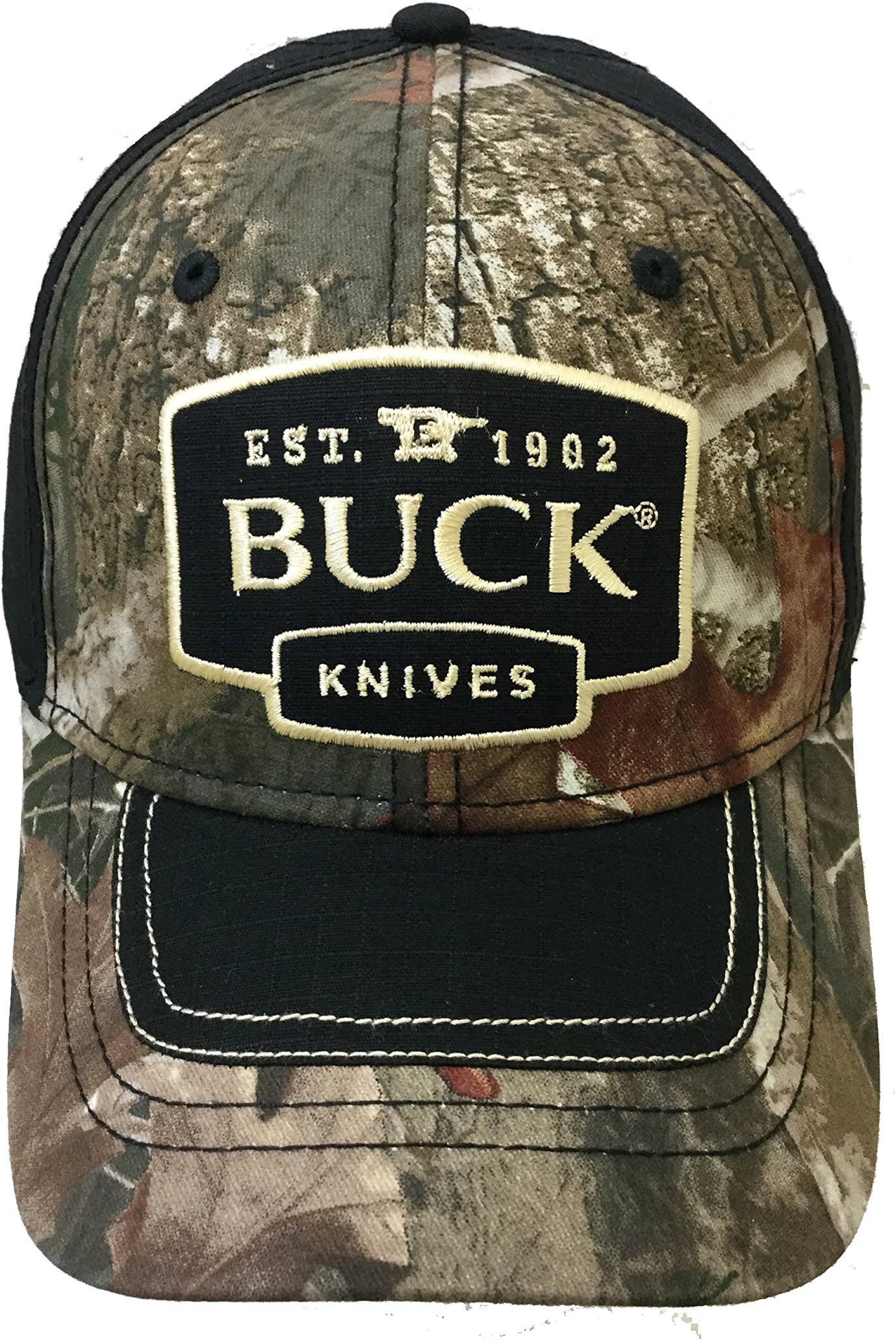 H3 Sportsgear Buck Knives Camo Rib Stop Adjustable Hat