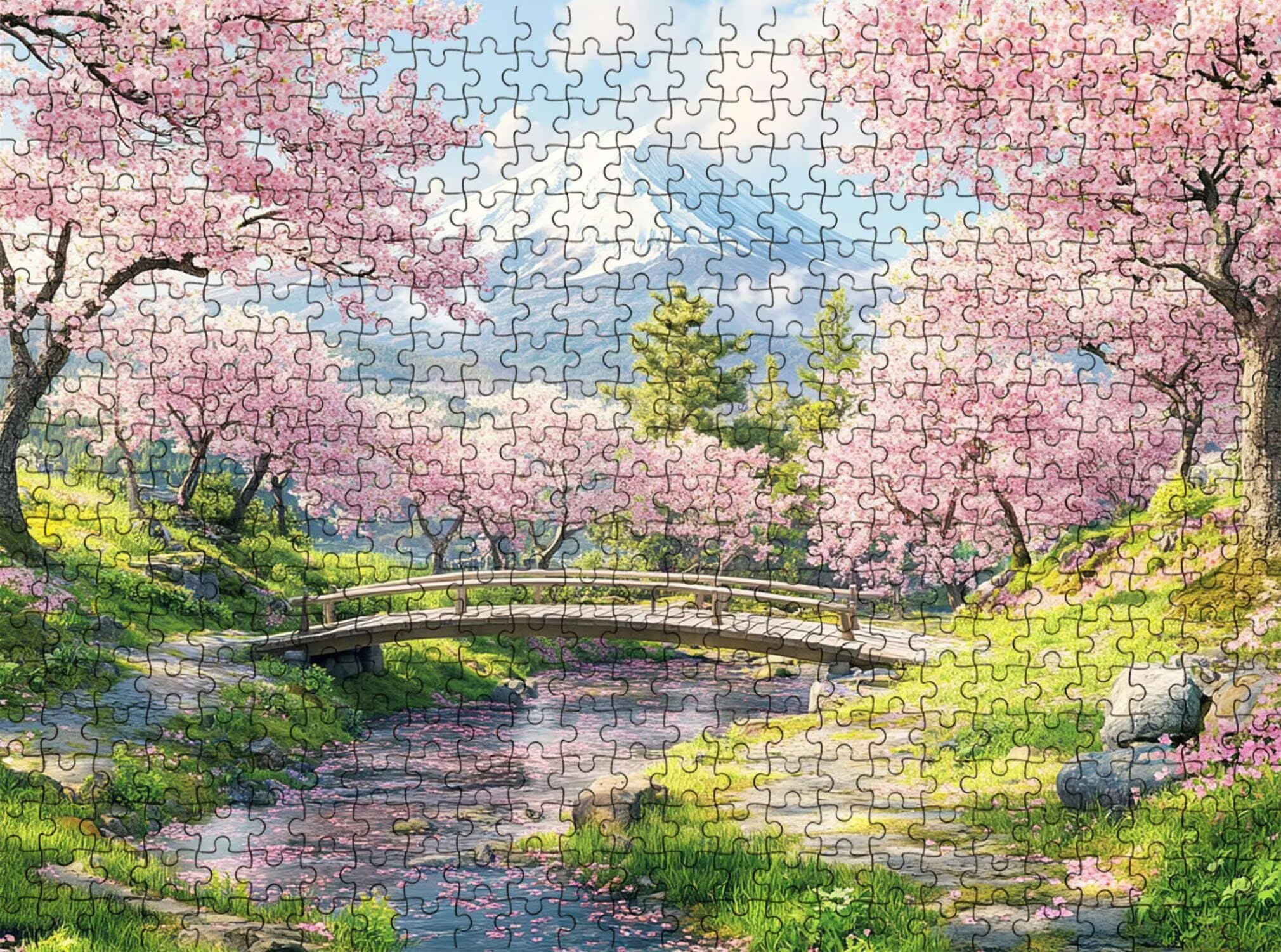 Giappone Montagna-2 Puzzle 2000 Pezzi per Adulti, Puzzle in Legno - Collezione Classica con Poster Incluso - Sfida di Concentrazione e Passatempo Antistress, Gioco per Famiglia, 99 x 70 cm f0-851