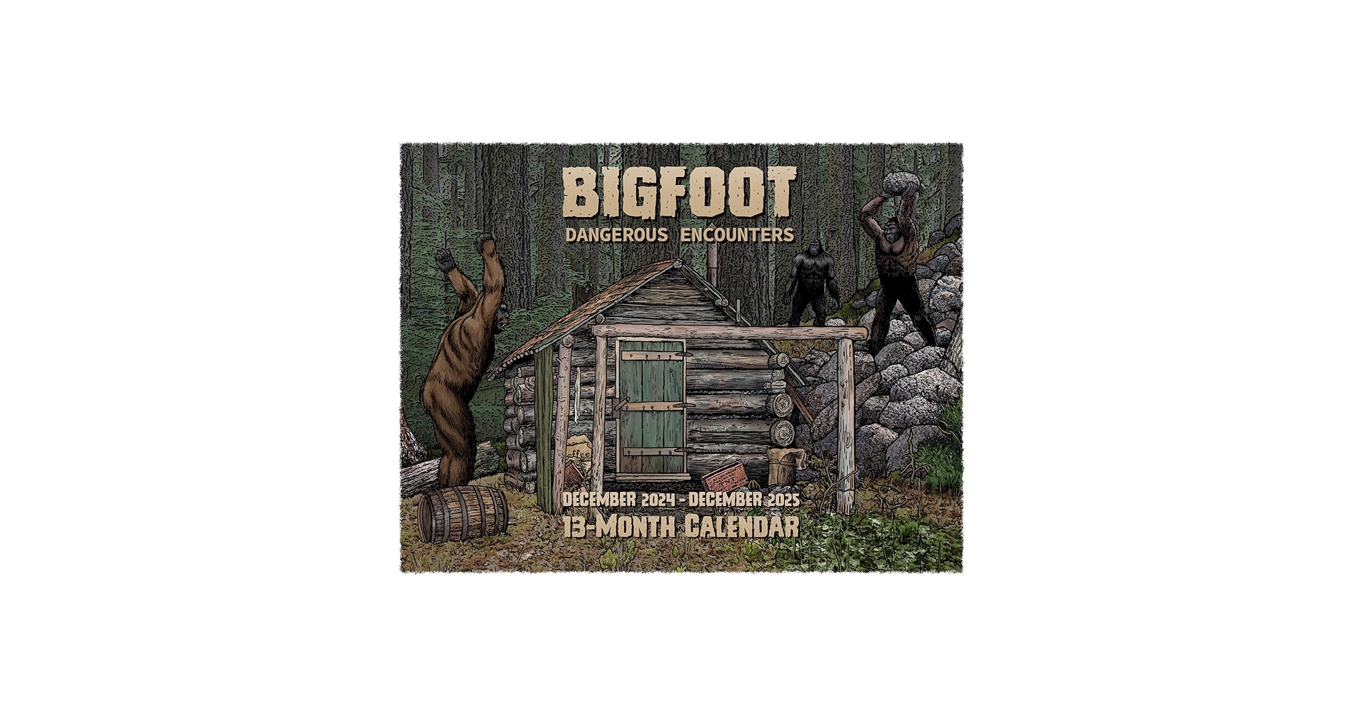 Amazon.com: 2025 Bigfoot Calendar - 13 Month Wall Calendar
