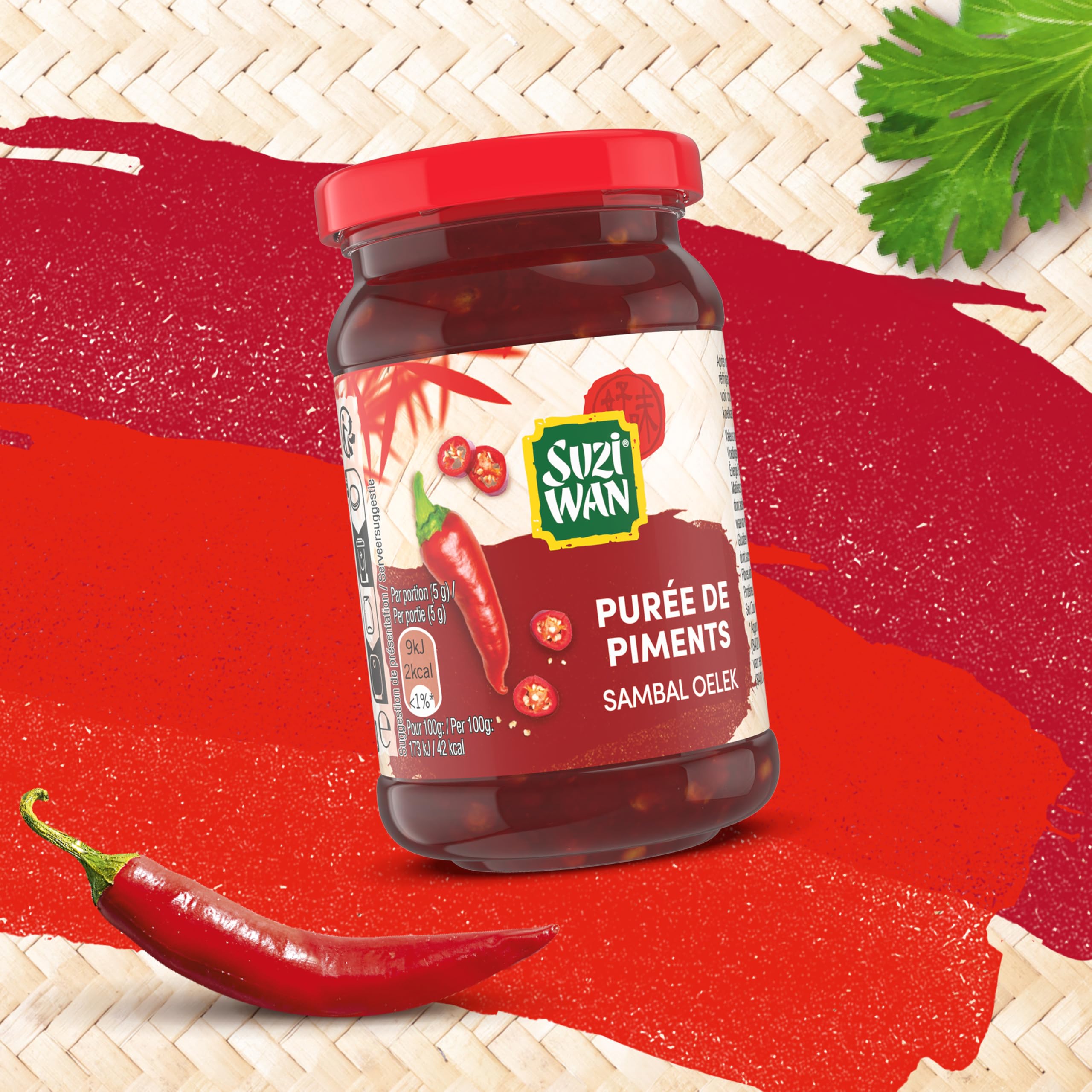 SUZI WAN Purée de Piments 100 g - Pack de 1