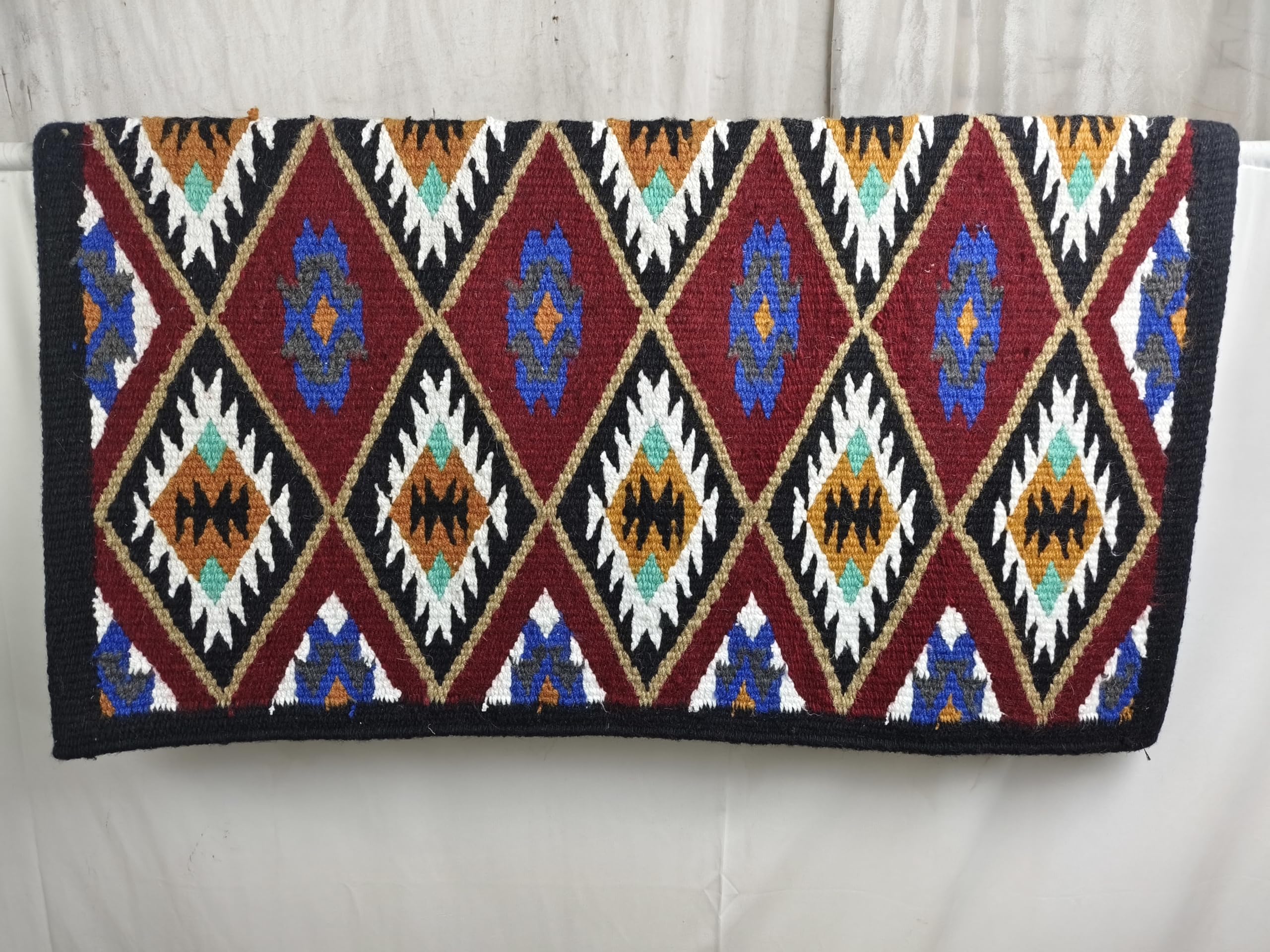 Couverture De Selle Western En Laine Damilo - Fait Main 36x40 Pouces - Confort Et Protection