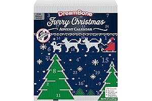 DreamBone Advent Calendar Dog Treats for 2023 Festive Rawhide-Free Surprises