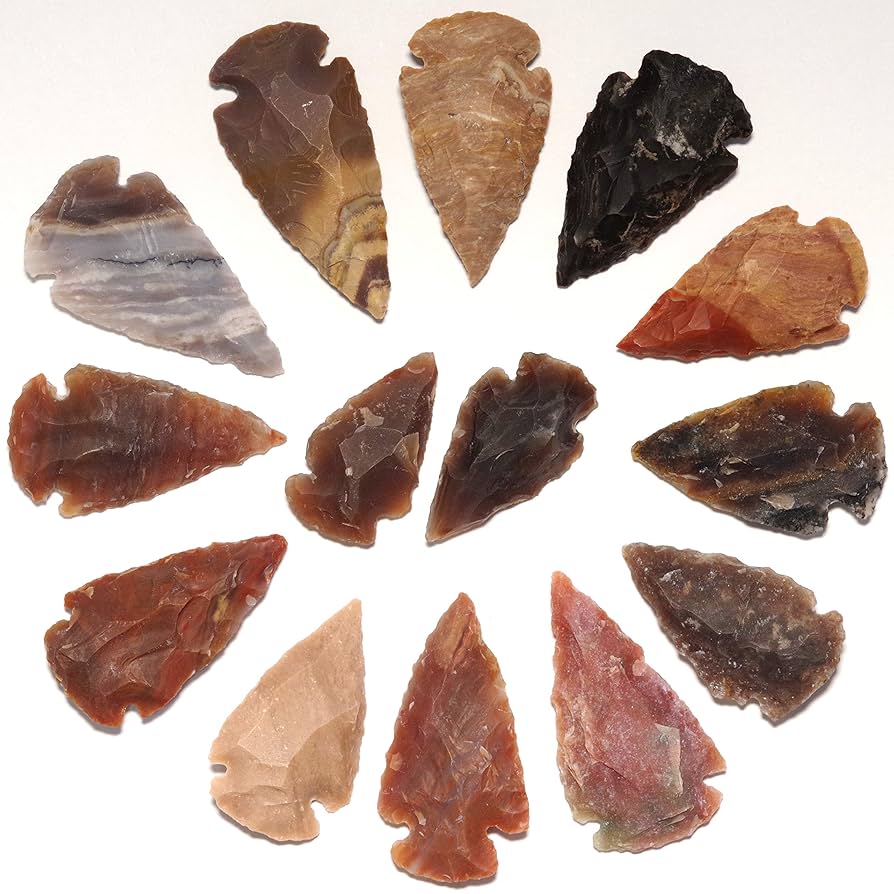 Amazon | [N2 stone Natural] 玉髄の矢尻 (石器/chalcedony