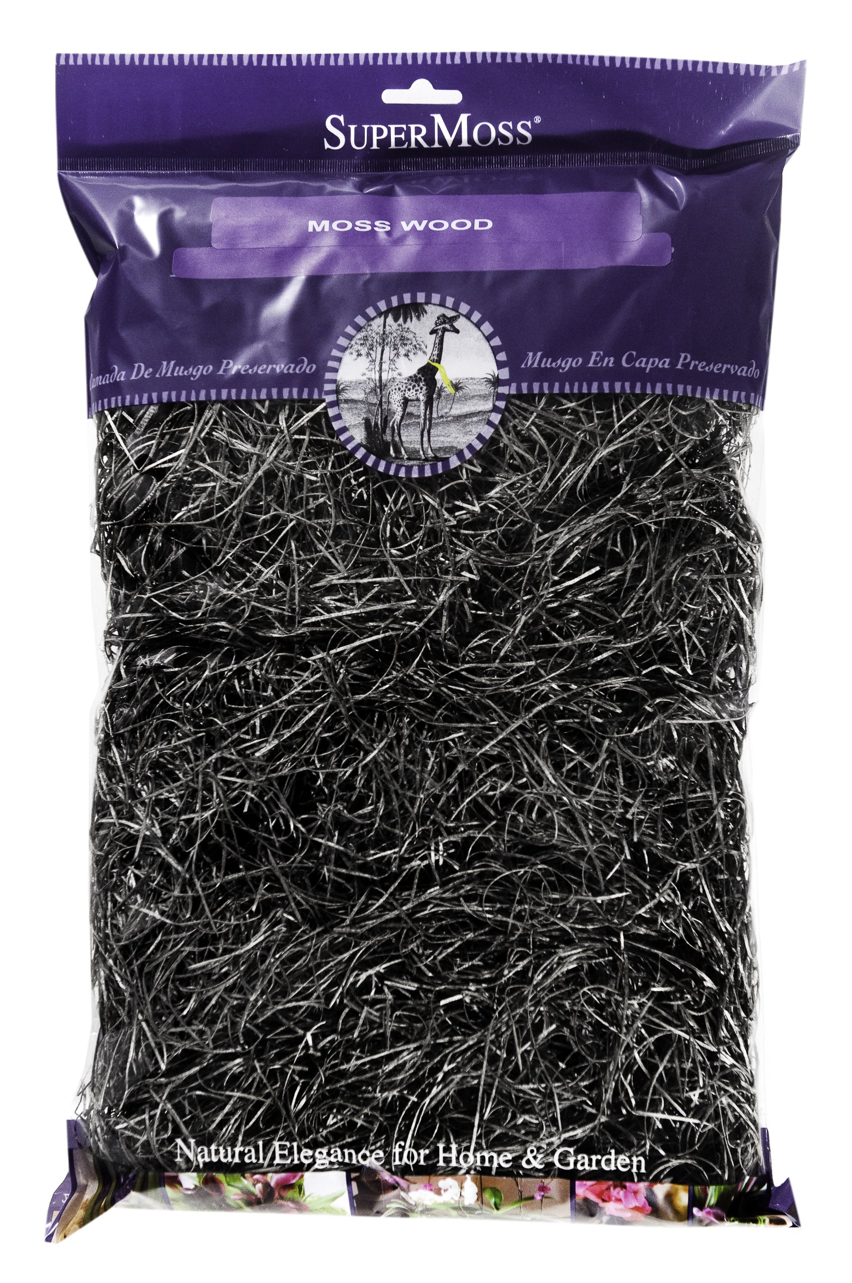 SuperMoss (21713 Aspen Wood Excelsior - Natural Wood Moss Filler for Gift Baskets, Chicken Nesting Boxes, Pet Hamster Bedding, Indoor Plants & Crafts, 200 Cu. in, Grey