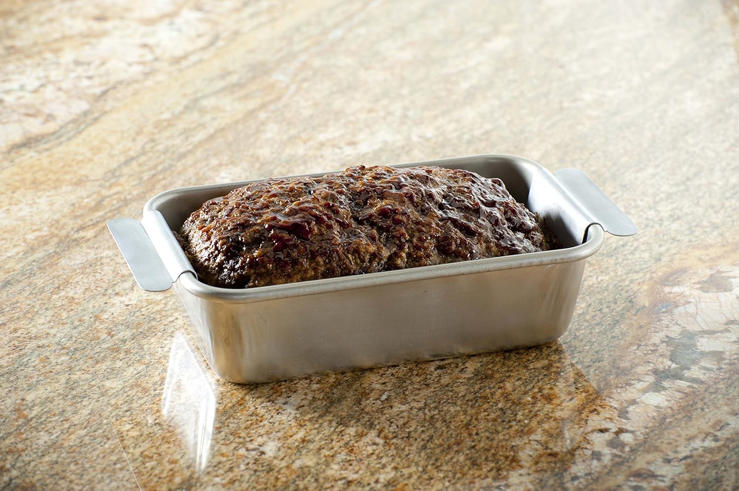 Aluminum Non-Stick Meatloaf Pan with Lifting Trivet