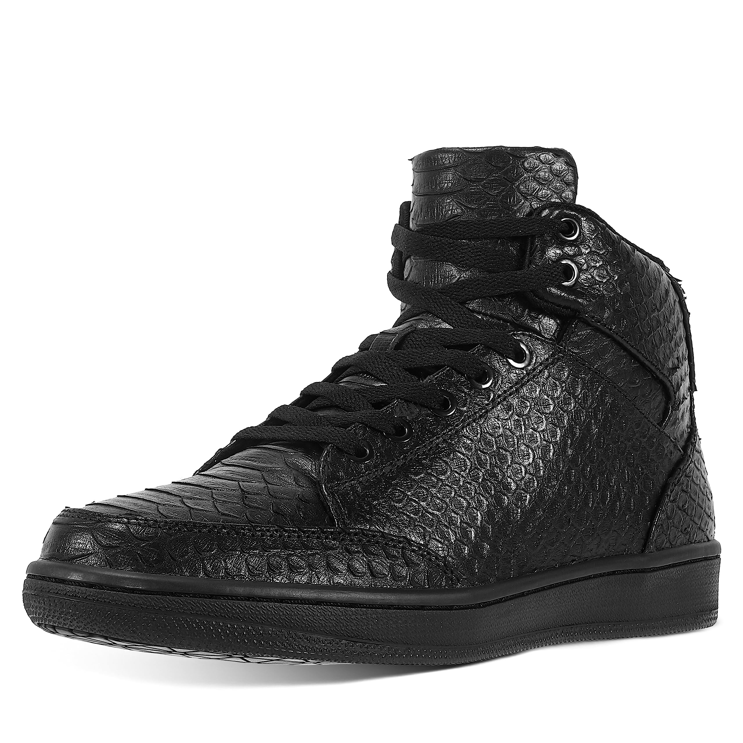 Soulsfeng Unisex Basketball Shoes Leather High Top Sneakers Comfortable Walking Skate Shoes