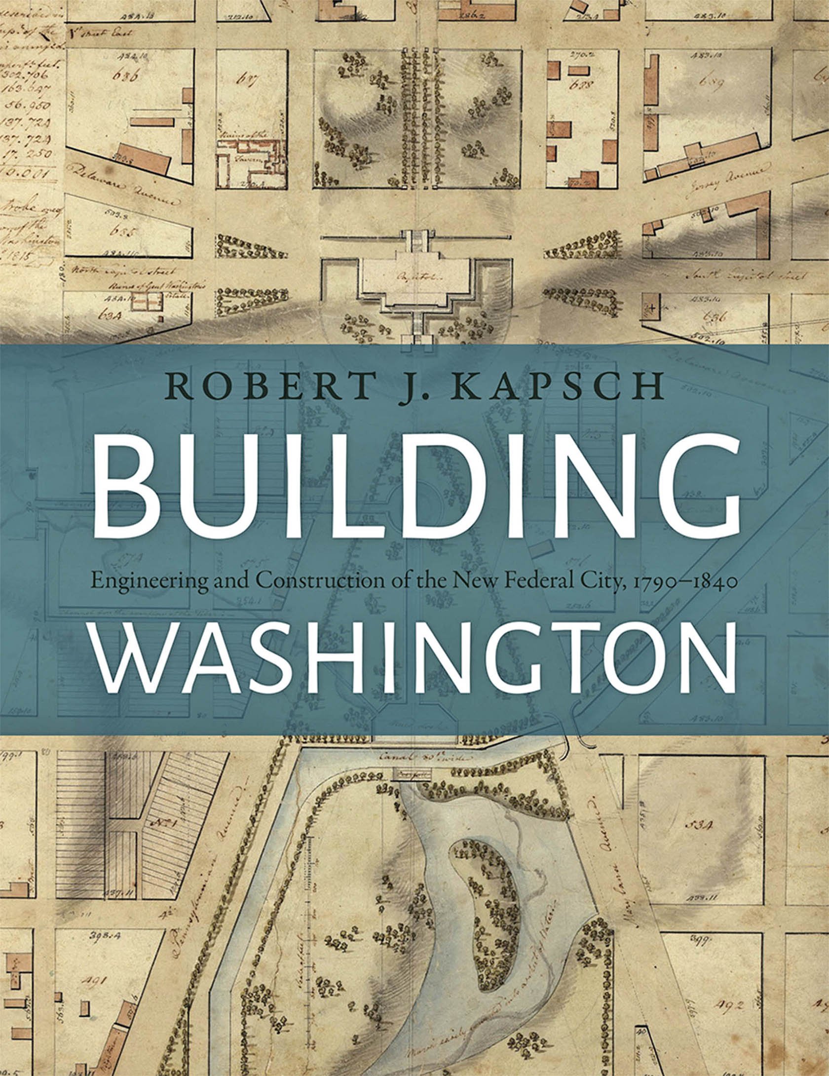 Building Washington livre d'ingénierie civile et architecture américaine 1790-1840