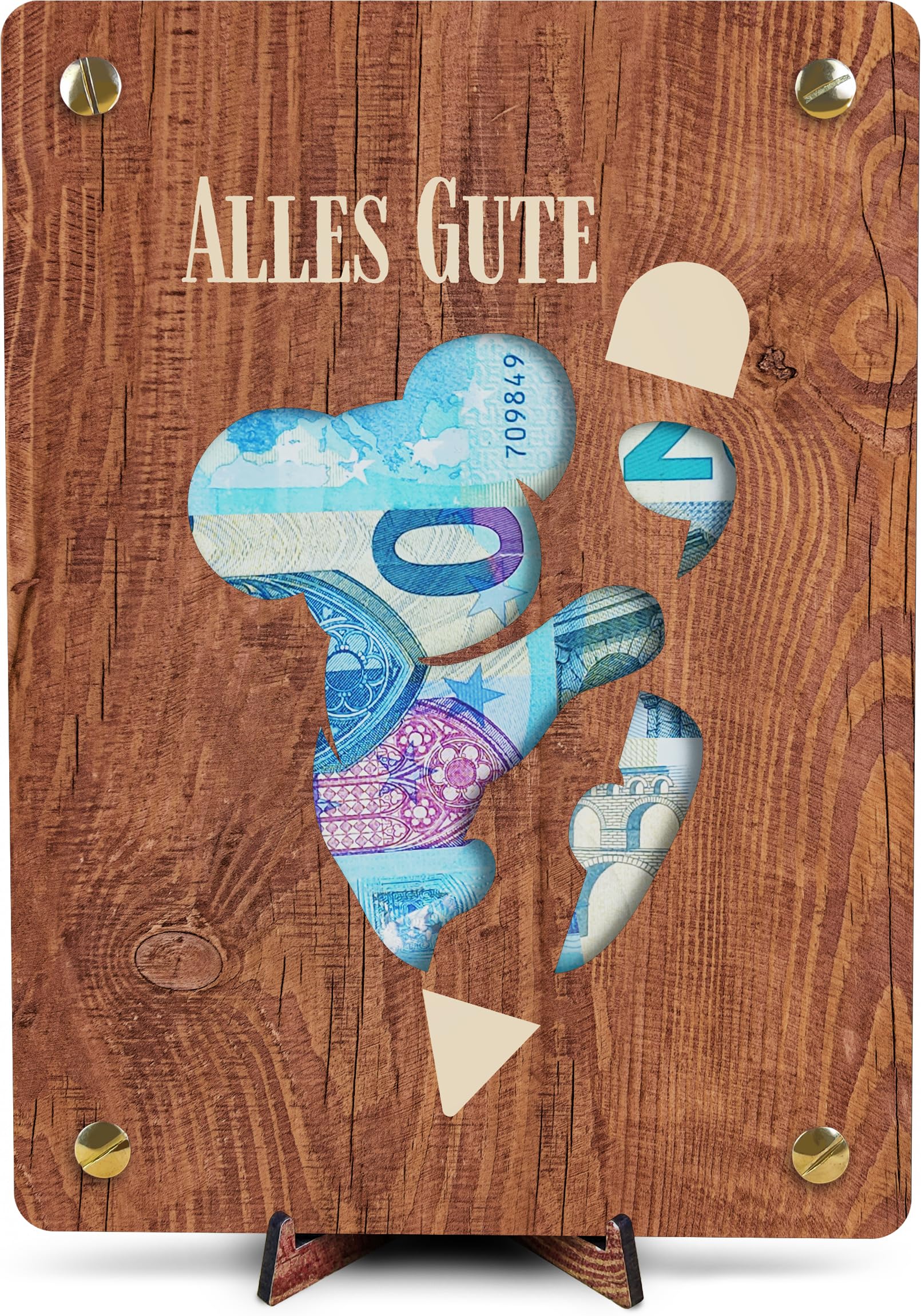 Koala Geschenk - XL Geldgeschenk aus Holz inkl. Ständer | Koala - Koala Deko, Koala Geschenke, Dekoration Koalas, Koalabär