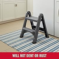 Vista 5 de Banquillo plegable de 2 escalones marca Rubbermaid Commercial 4209 EZ Step 2, 1