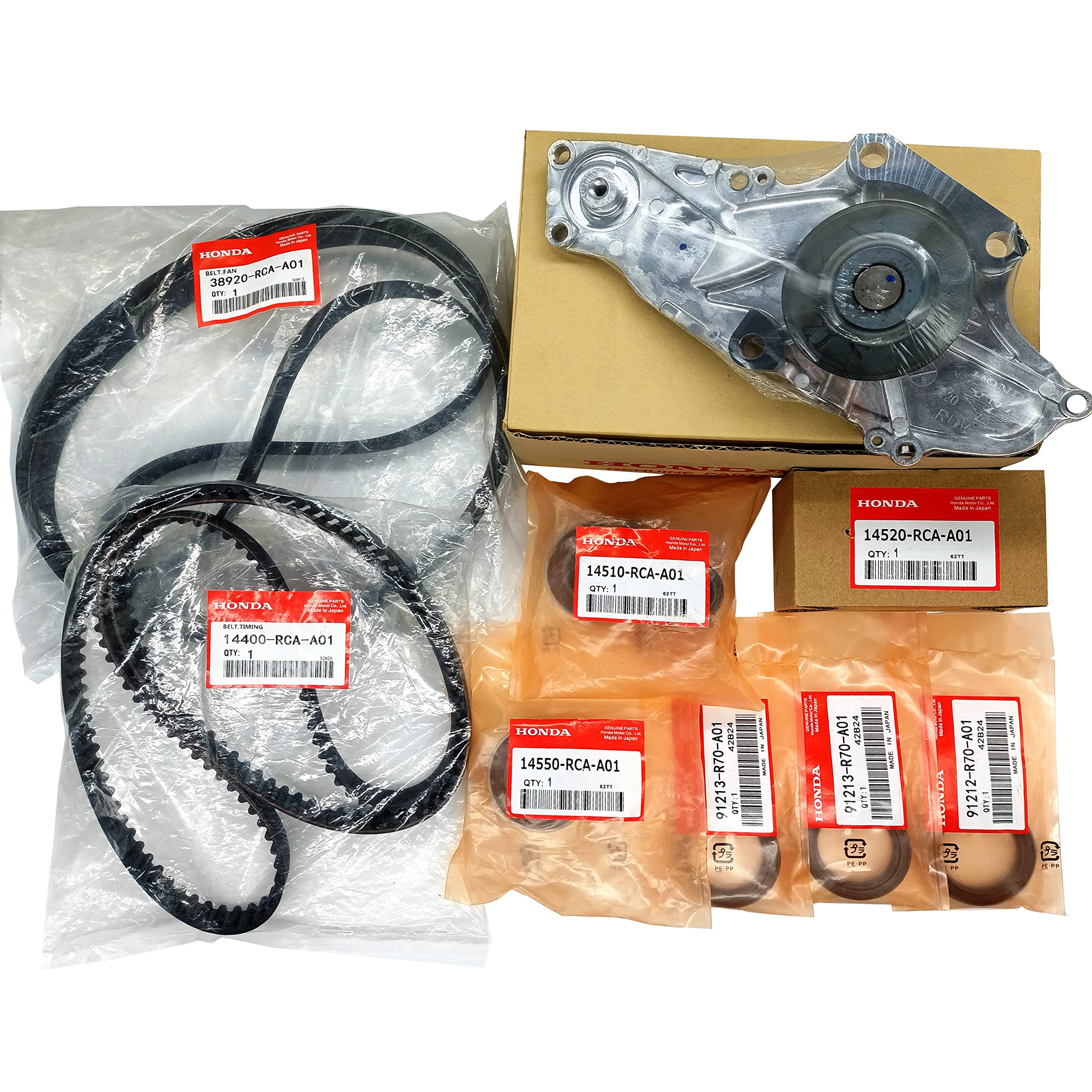 DenaketeTKH-002 Car Timing Belt kit with Water Pump for Honda Accord, Odyssey, Pilot, Acura V6 Engine