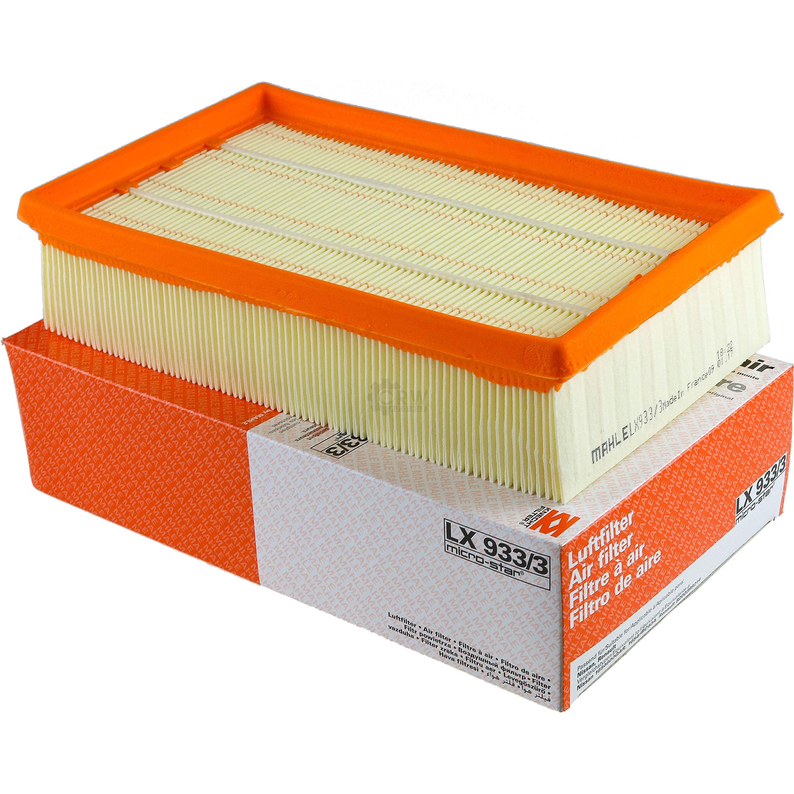 Paquete de inspección Kit de mantenimiento de filtros con filtro de aceite OC 727, filtro de aire LX 933/3, filtro de combustible KL 430, filtro de habitáculo (carbón activado) LAK 852, tornillo de