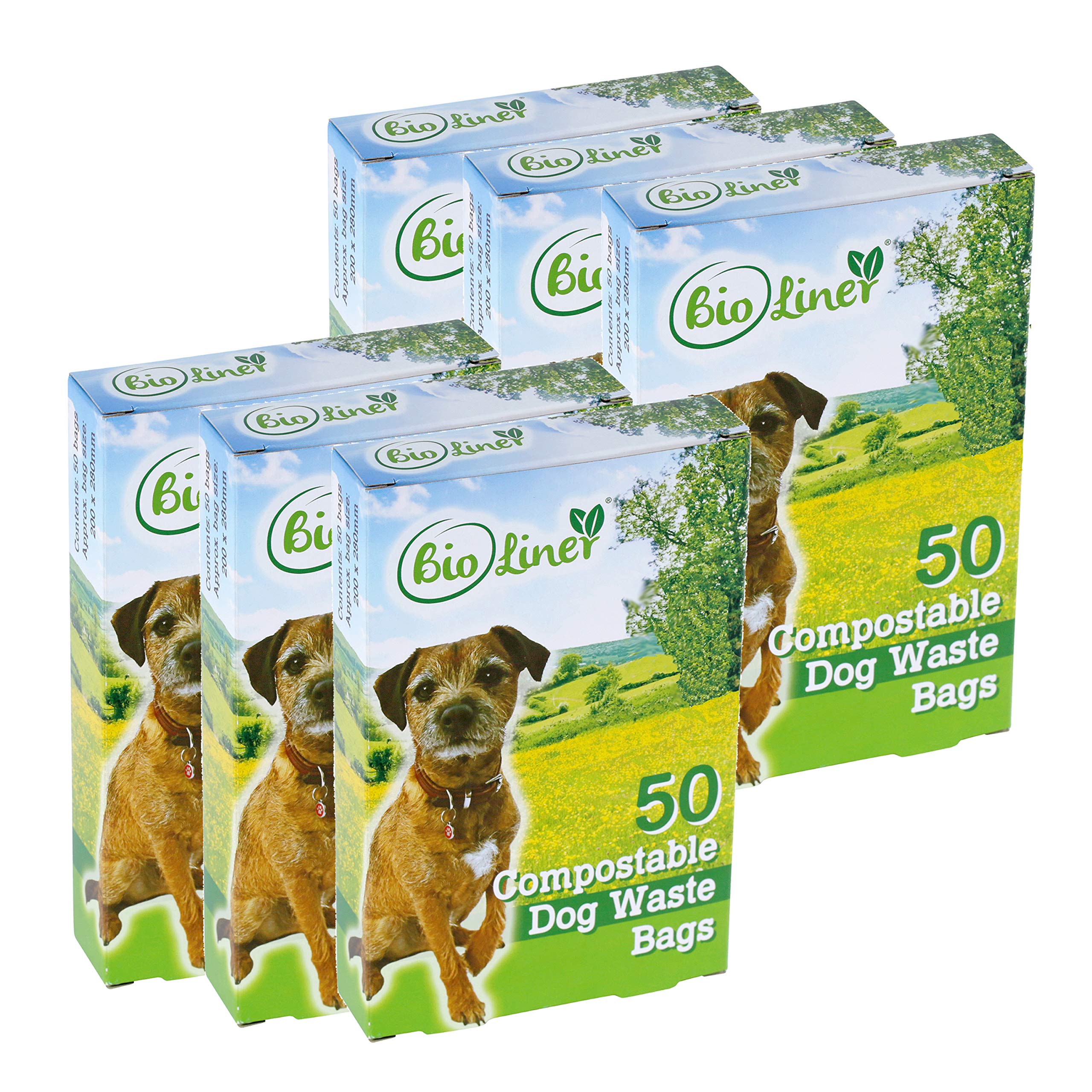 300 x BioLiner Dog Waste Bags – Compostable Dog Waste/Poo Bags – EN 13432