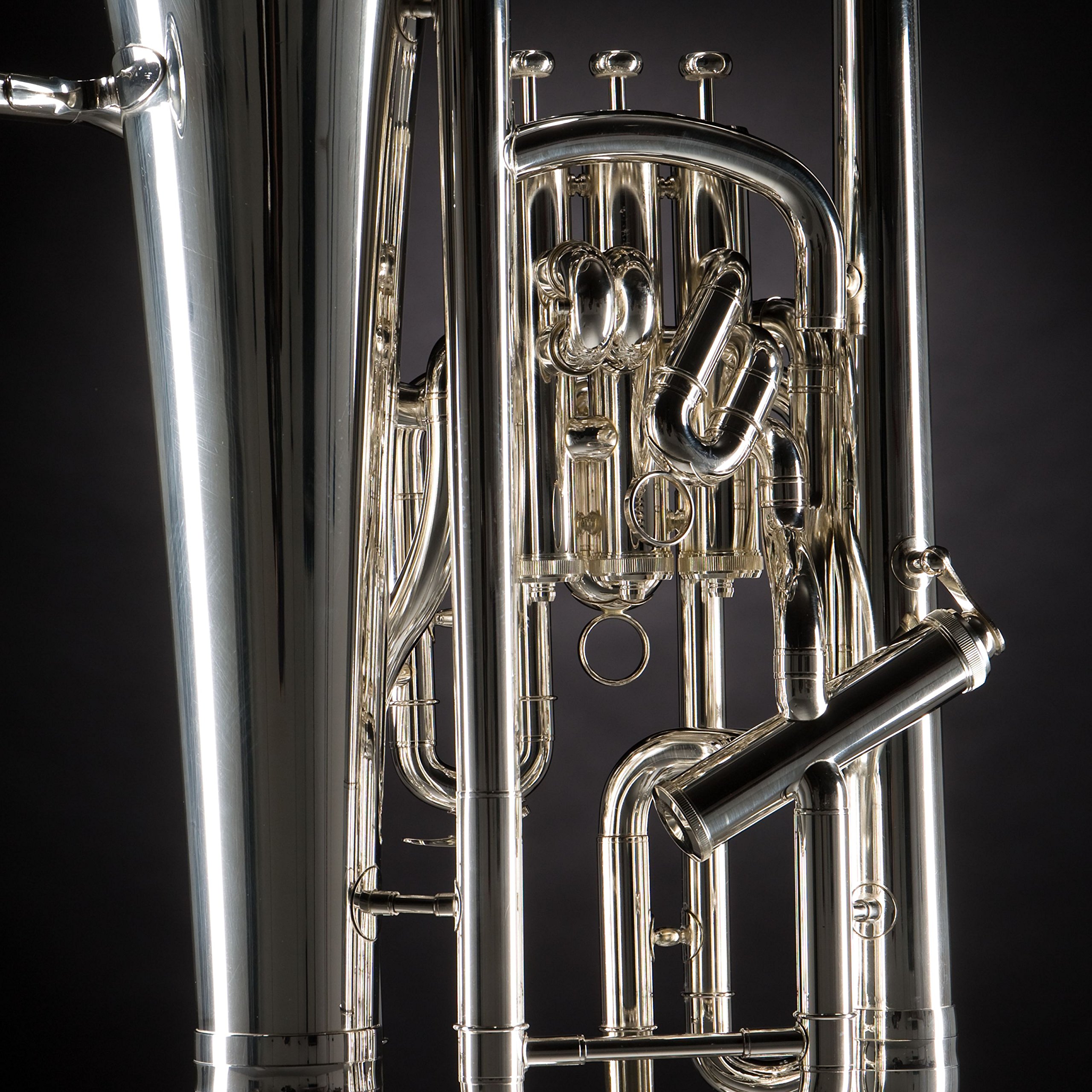 Monzani MZEP-1150S Bb-Euphonium, Vollkompensiertes Messinginstrument, Leichte Ansprache, Voll, Warmer Ton, Unproblematische Intonation, Inklusive Mundstück und Hardcase