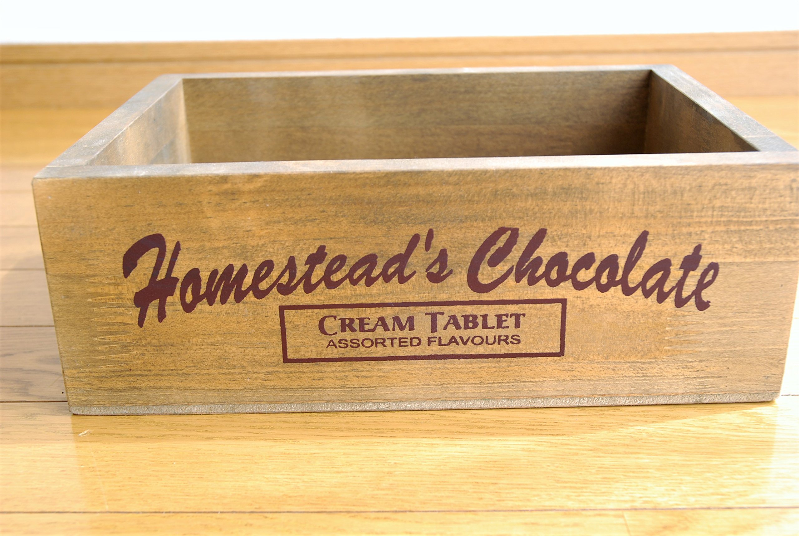 チョコ色？アンティーク木箱♡ Amazon｜【チョコレートボックス】アンティーク仕上げのおしゃれで