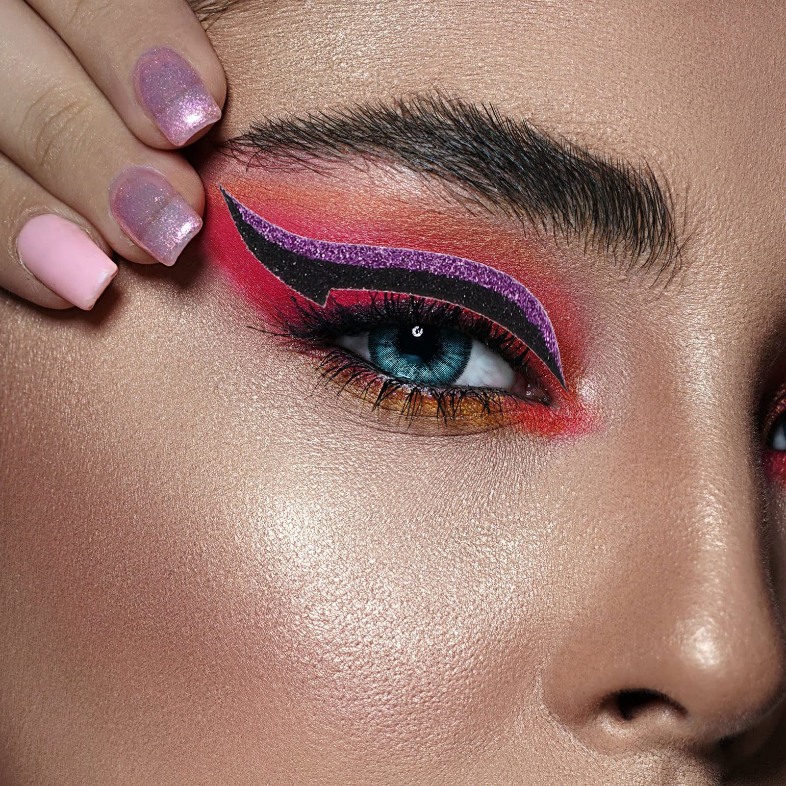 POPETPOP 160paia Eyeliner Stickers Riutilizzabili Per Doppie Palpebre Strisce Invisibili Per Trucco Occhi Facili Da Applicare e Durature Per Donne e Ragazze