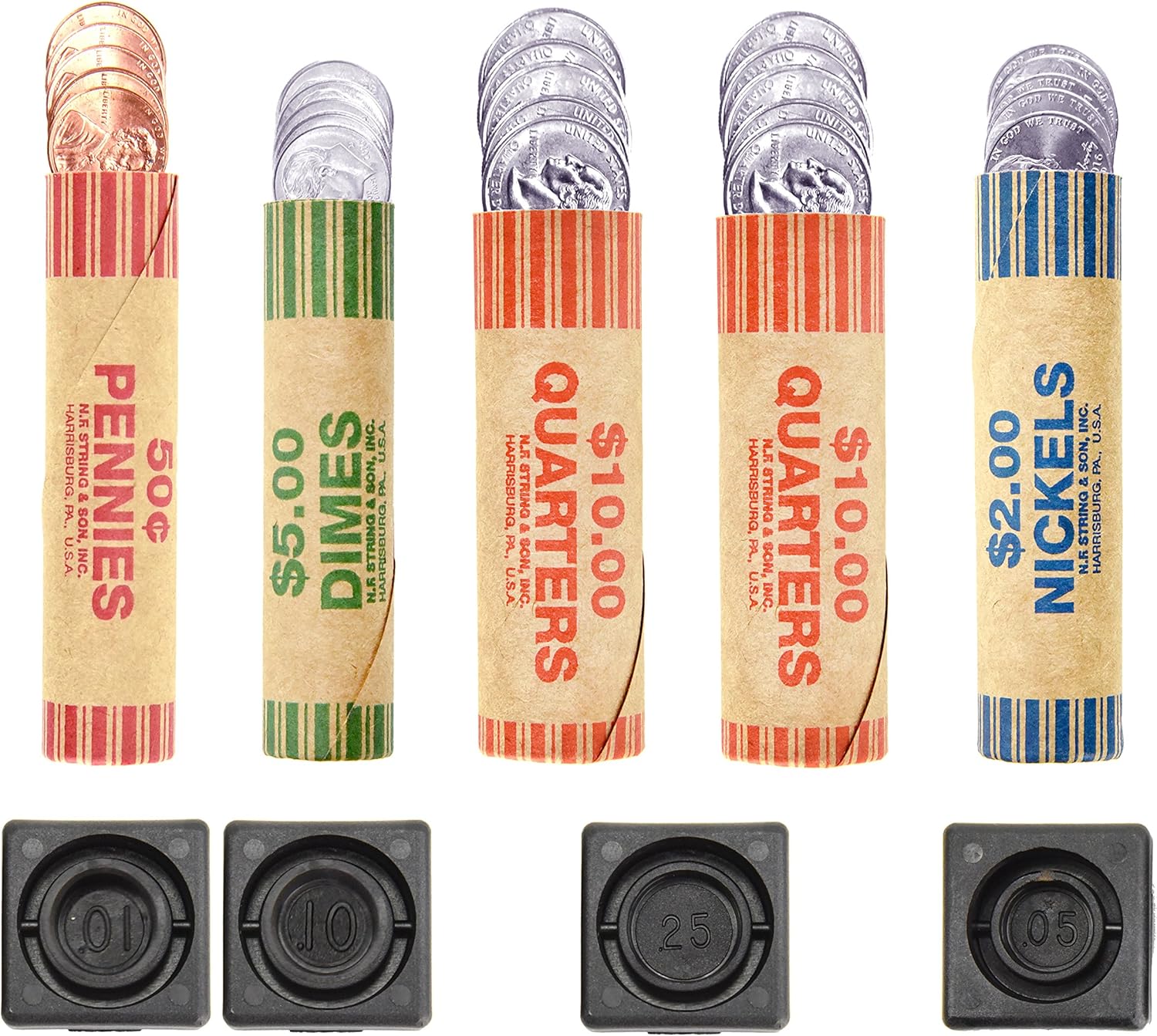 150 Coin Wrappers & Twist N Crimp Wrapper Sealer Made in USA Durable