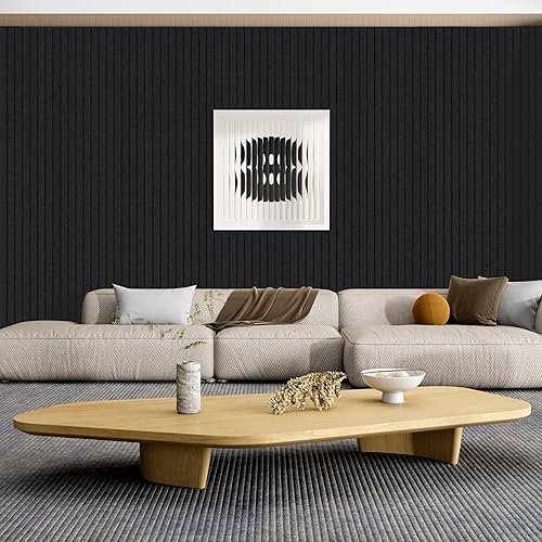 Miniatura 7 de Paquete de 10 paneles acústicos grandes de espuma a prueba de sonido de 48 x 24 x 0.4 pulgadas para pared, amortiguación del ruido, de alta calidad,