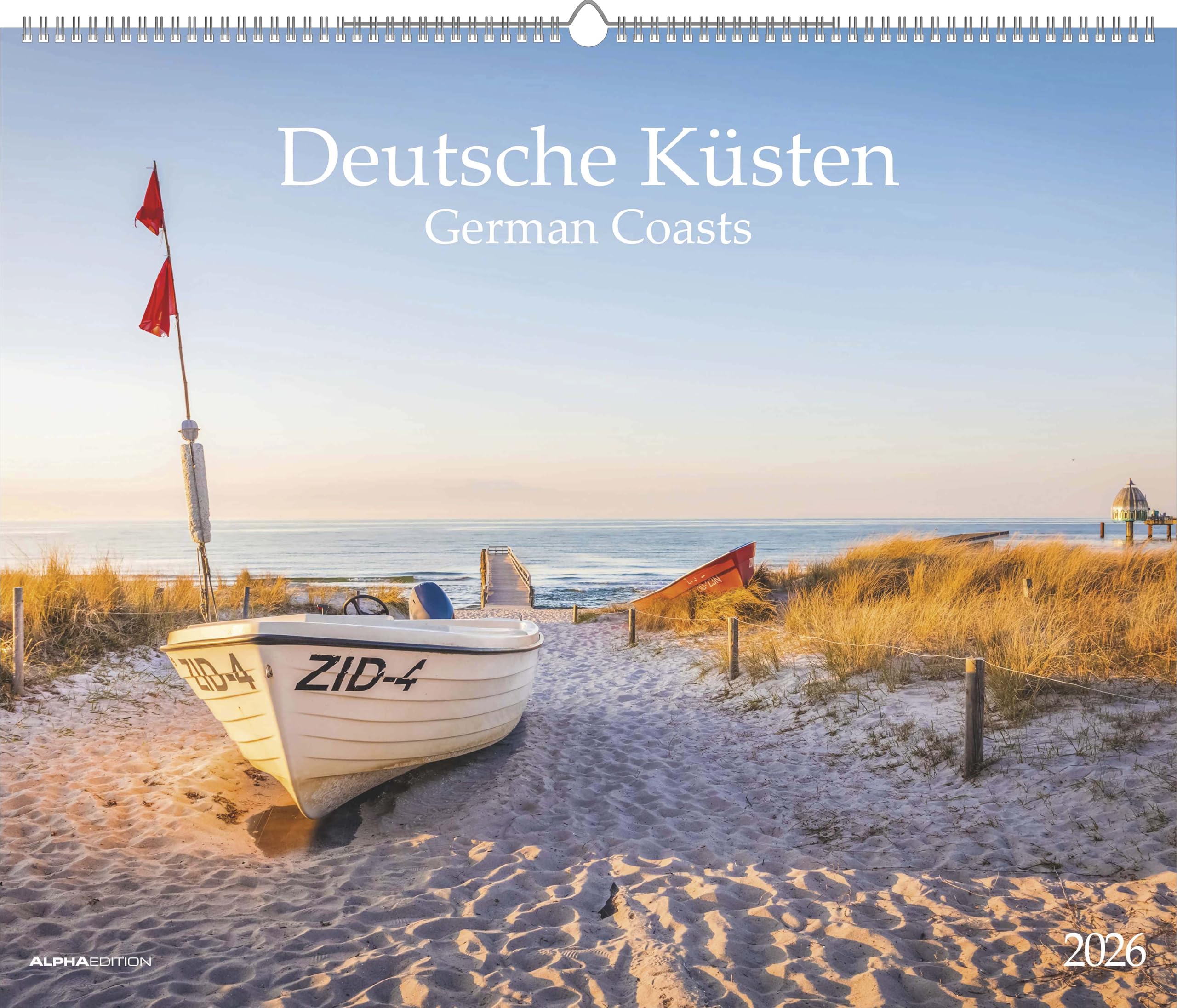 Alpha Edition - Deutsche Küsten 2026 – Bildkalender XXL 60×50 cm mit Panorama-Meerblick, hochwertiger Wandkalender & Wandplaner für Zuhause, Büro & als Geschenk für Küsten- und Naturfans