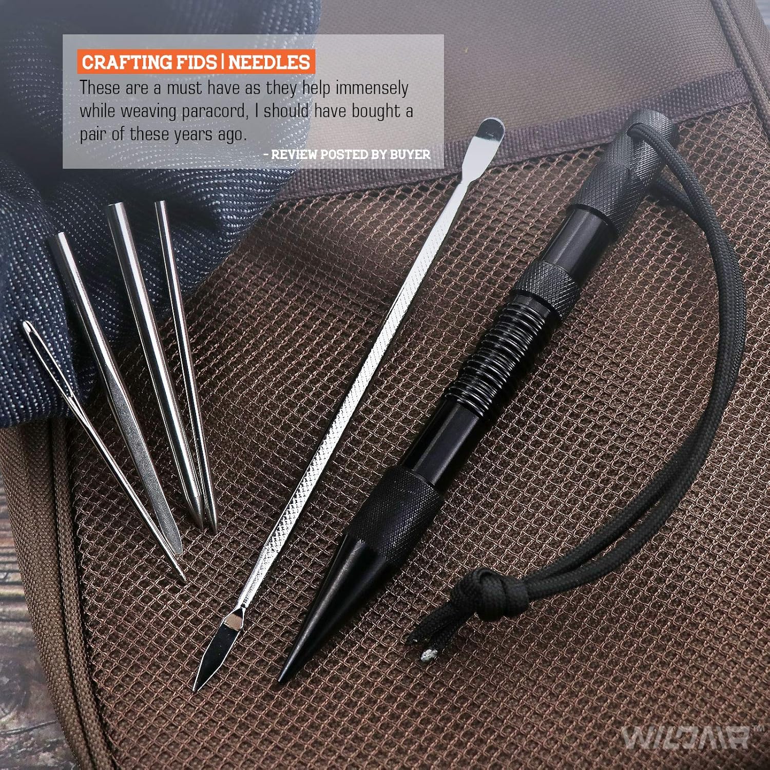 1 Satz DIY Tragbare Paracord Stitching Nadeln Schnürung Glättungswerkzeug M SP e