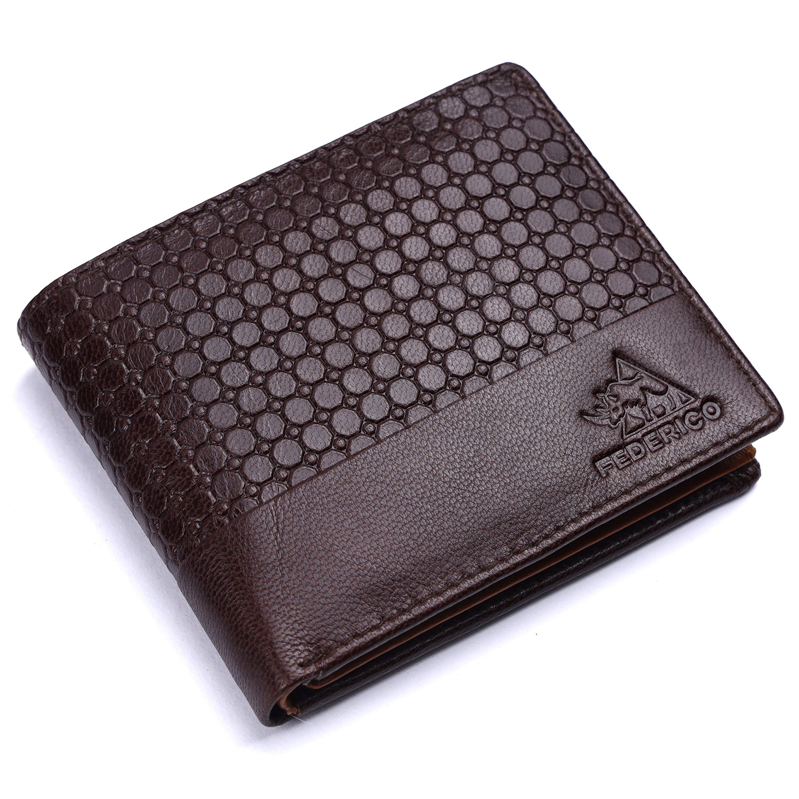 Federico Brown Leather Men's RFID Wallet (FEDERICO111)