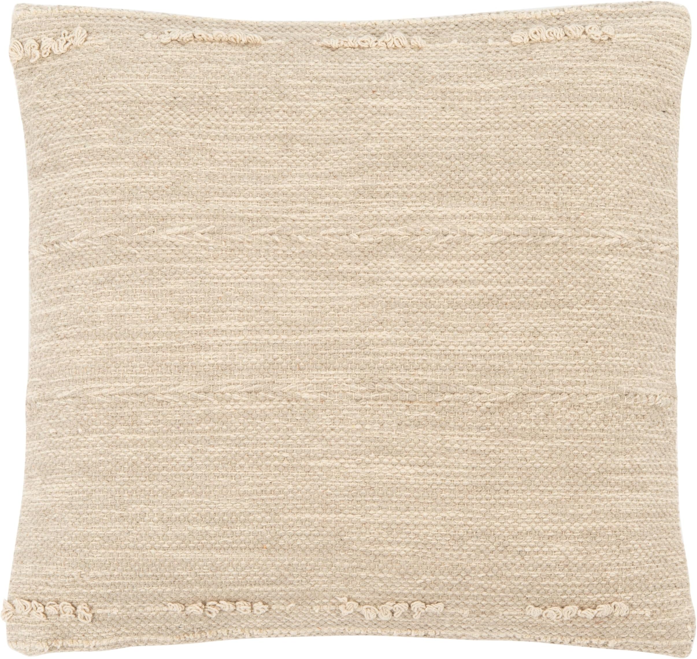 Home Collection Nikola Boho Silver 18-inch Decorative Accent Insert Throw Pillow, 1'6" Square, Grey