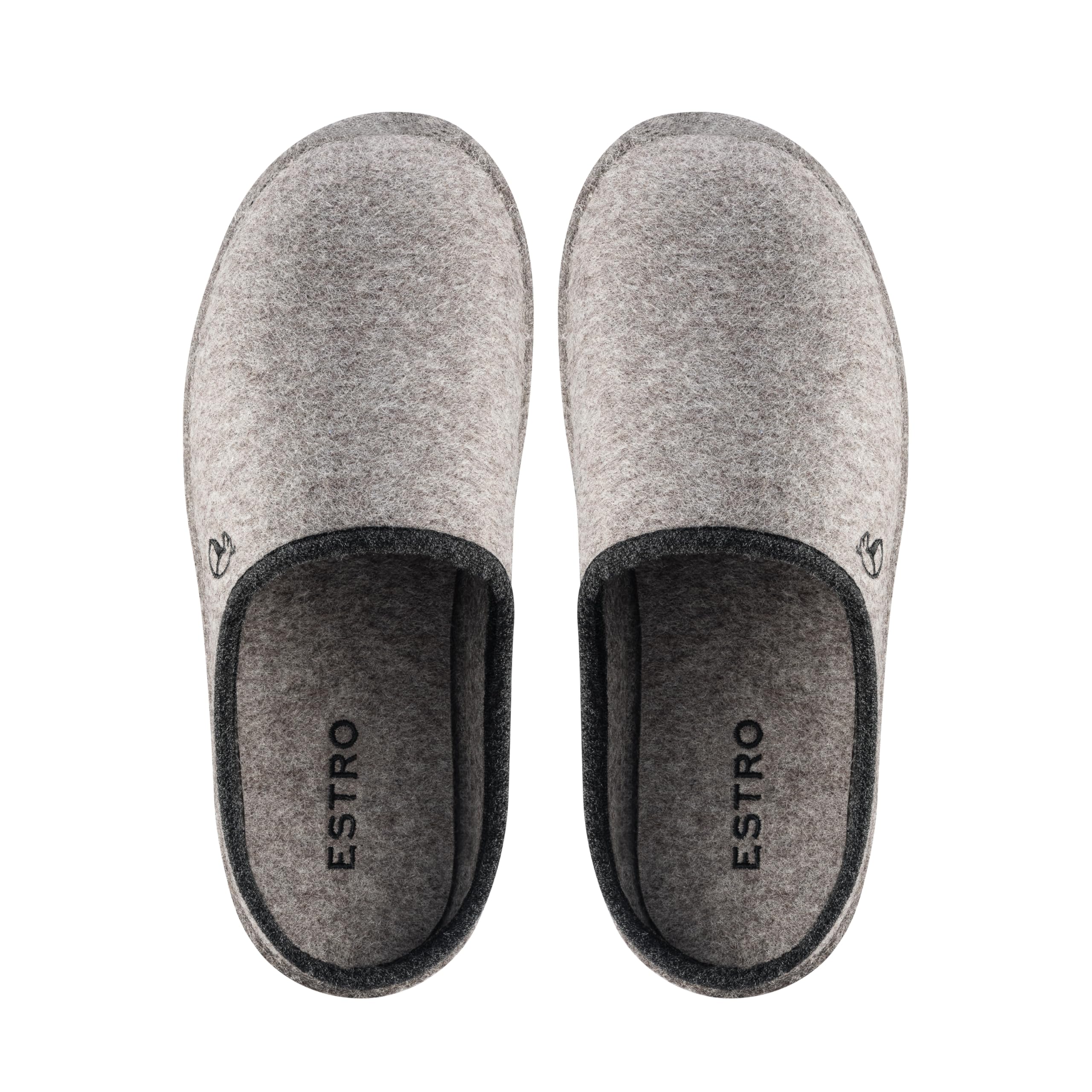 ESTRO Pantuflas de Fieltro Hombre - Pantuflas Hombre Zapatillas de Estar Por Casa Zapatillas con Suela de Fieltro WOLLFILZ