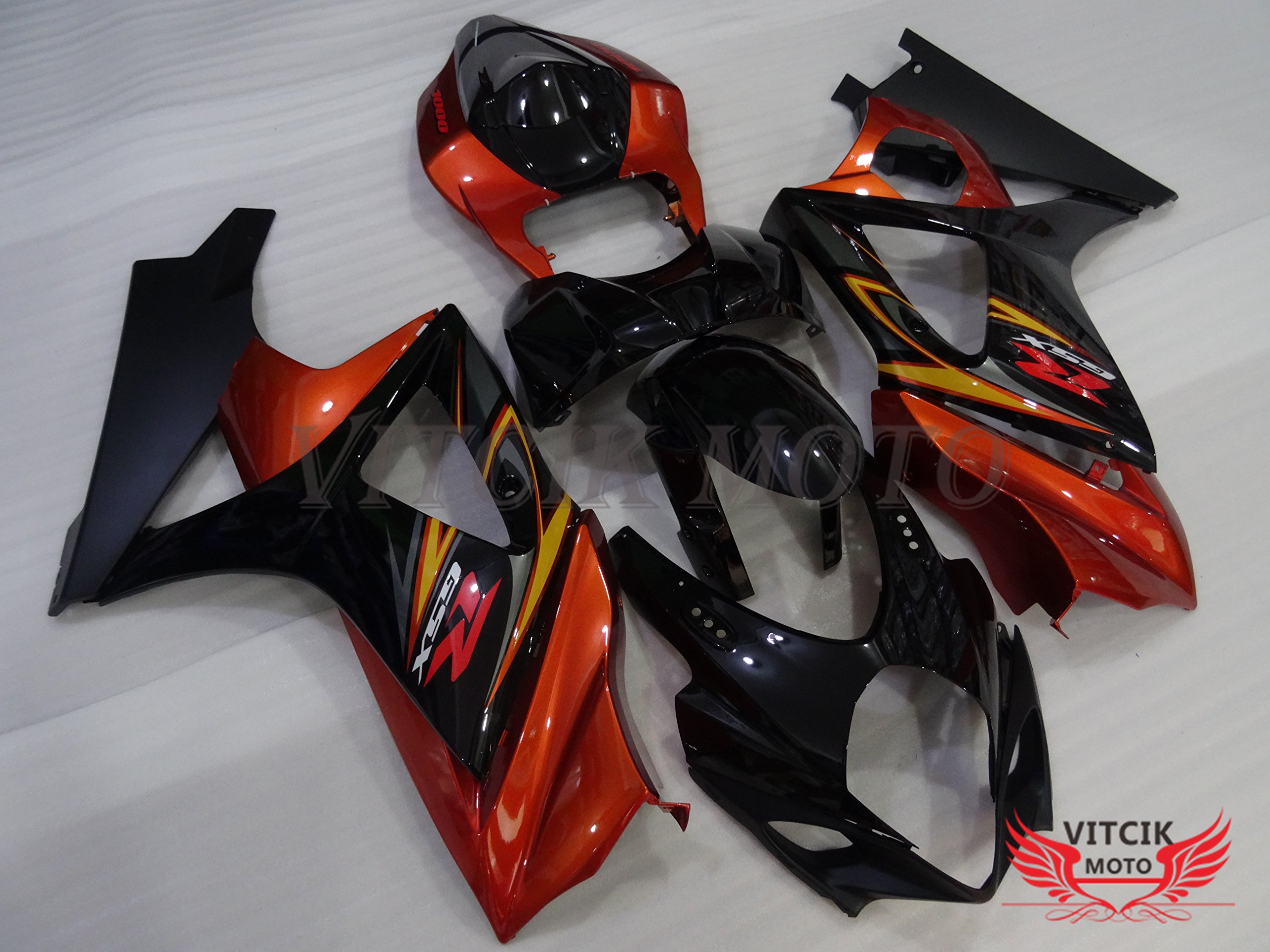 スズキ　GSX-R1000 K7 希少なオレンジ　カスタム多数　ノーマルパーツあり Suzuki GSX-R 1000 2007 k7 k8 decals set orange/black version