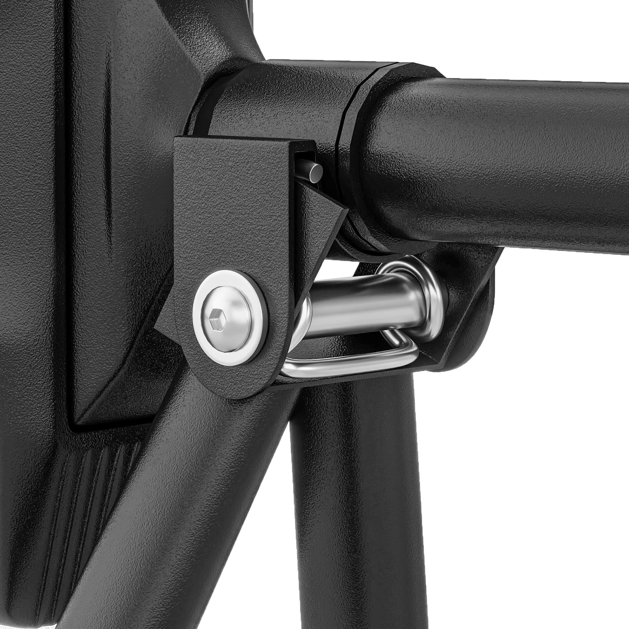 SPORTNOW Barre de traction réglable de 80 à 110 cm, barre de porte niveau intégré, structure triangulaire robuste, sans perçage, support à 6 points, poignées antidérapantes, jusqu'à 225 kg, noir