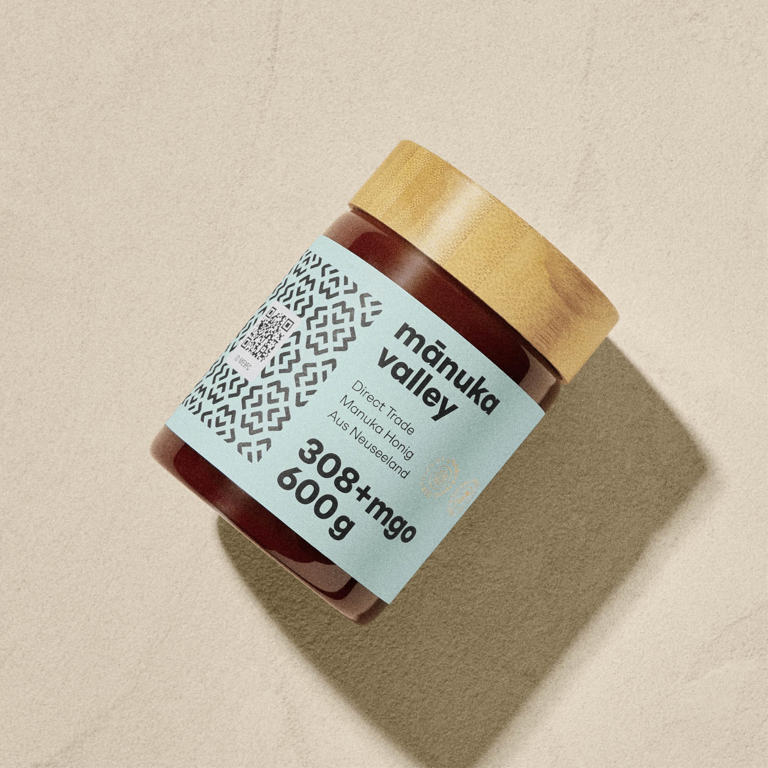 MANUKA VALLEY – Manuka Honig mit 308+ MGO im Glas. 600 g. Laborgeprüft und zertifiziert – 100 % natürlicher Manuka-Honig aus Neuseeland. Cremiger, milder und zarter Manukahonig