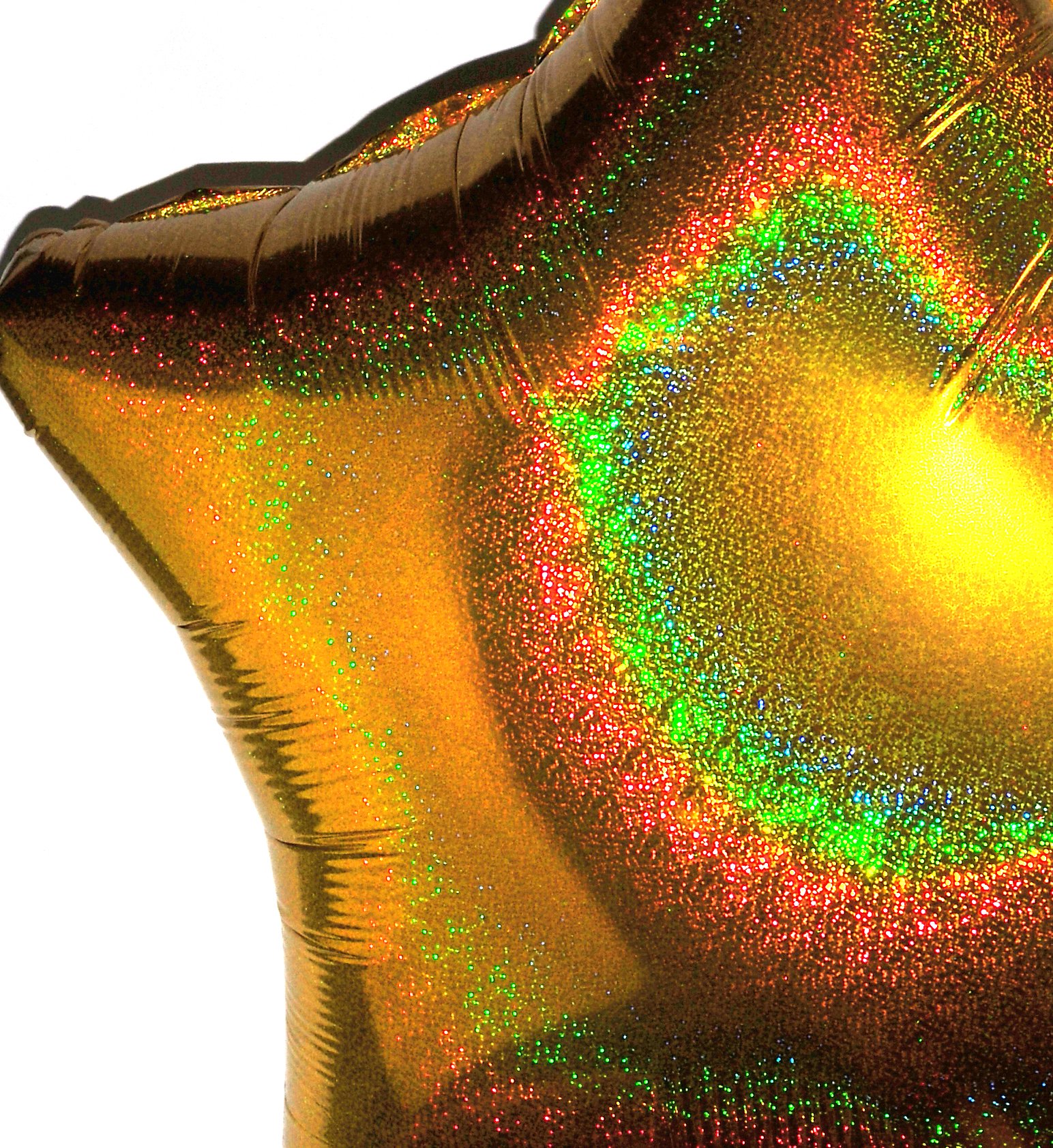 5 Goldene Holografische Sternballons – Für Helium Oder Luft, Wiederverwendbar, Für Geburtstage, Hochzeiten & Partys