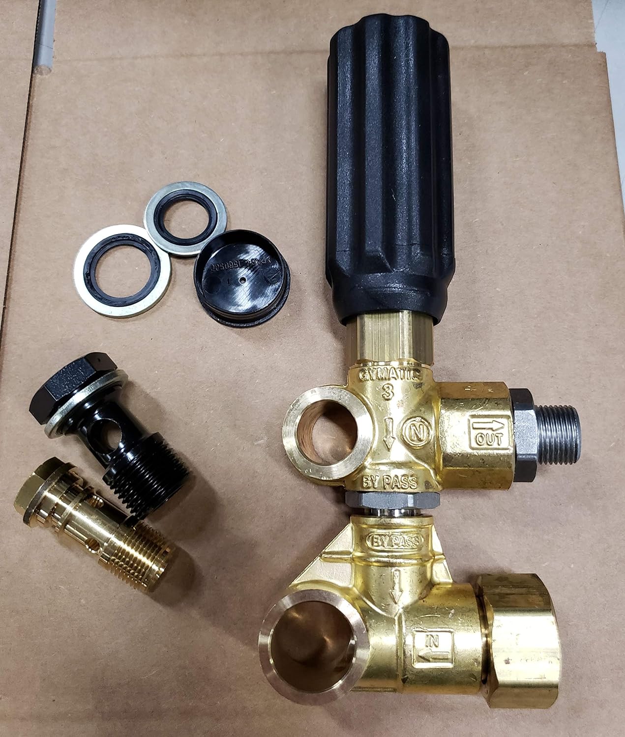 Nеw Prоduсt AR ANNOVI REVERBERI AR20242G Pressure Washer Unloader, Inlet GHT & Filter, 3/8 Outlet M, Brass