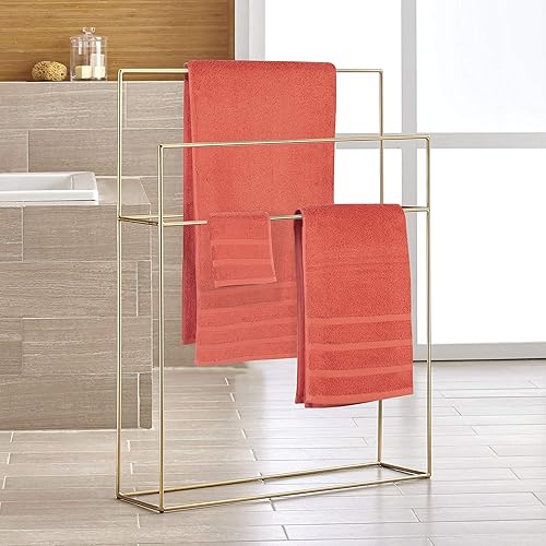 Miniatura 7 de Juego de 6 toallas de baño de algodón de lujo, súper suaves y de secado rápido, ultra absorbentes, para baño y playa