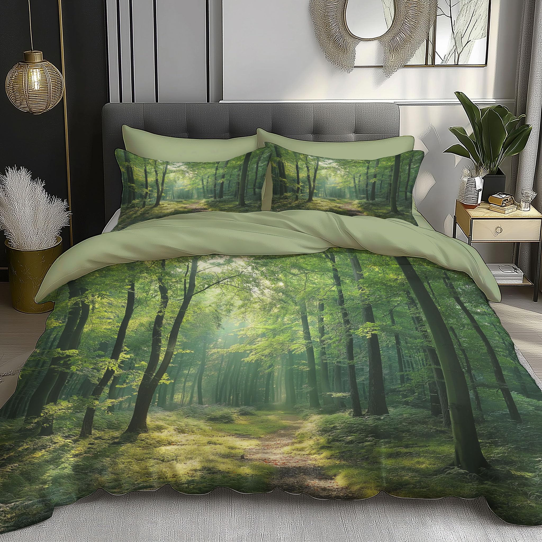 Housse de couette en microfibre avec fermeture éclair pratique 200x200cm