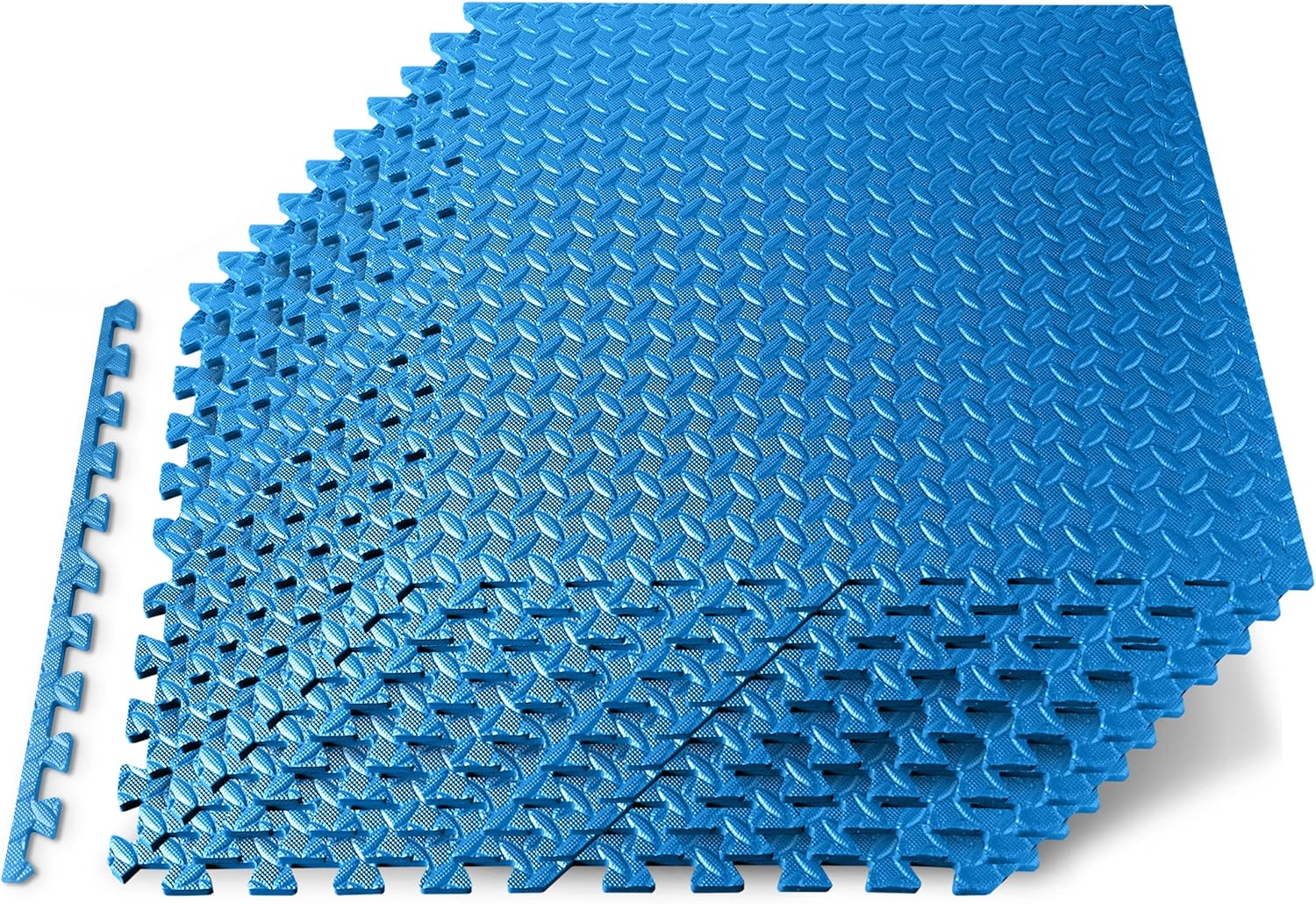 SQUATZ Thick Puzzle Exercise Mat Foam Interlocking Tiles Protect Floors from Gym Equipment Exercise, Durable Non-Skid Texture, Kid Baby Family Safe Easy to Assemble