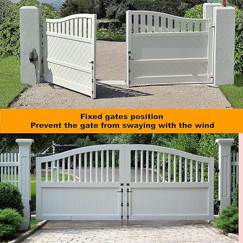 Miniatura 3 de Varilla de caída de perno de caña de 36 pulgadas para puerta, pestillo de puerta resistente para puertas de metal de valla de madera, herrajes de