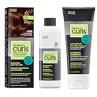 Vista 26 de All About Curls Permanent Hair Color Dye For Curly Hair 100% Gray Coverage Nourished & Radiant Curls Vibrant Shine &