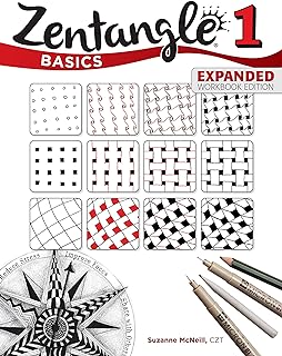 Zentangle Basics, Expanded Workbook Edition: A Creative Art Form Where All You Need is Paper, Pencil, & Pen (Design Origin...