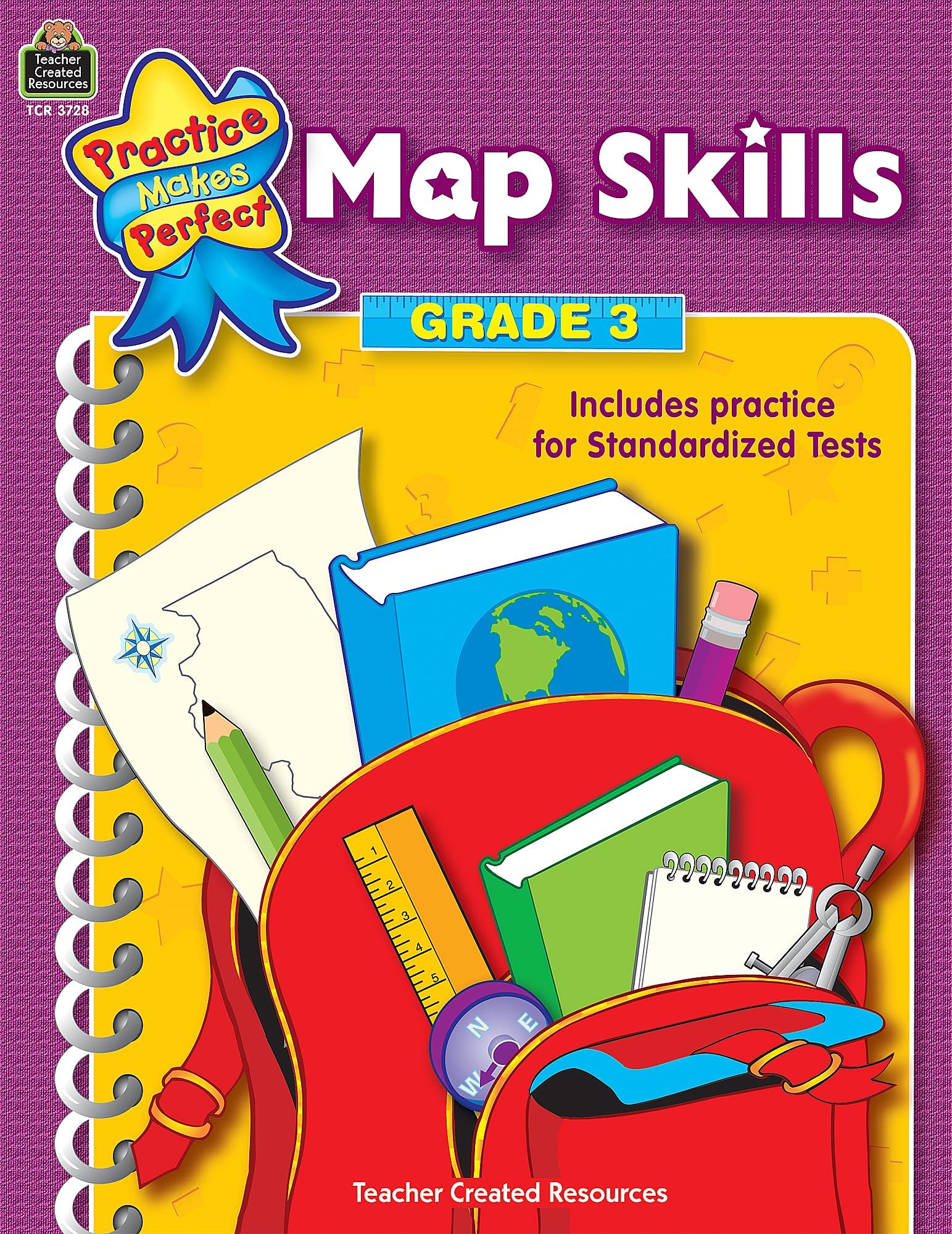 Map Skills, Grade 3 (Practice Makes Perfect Series)